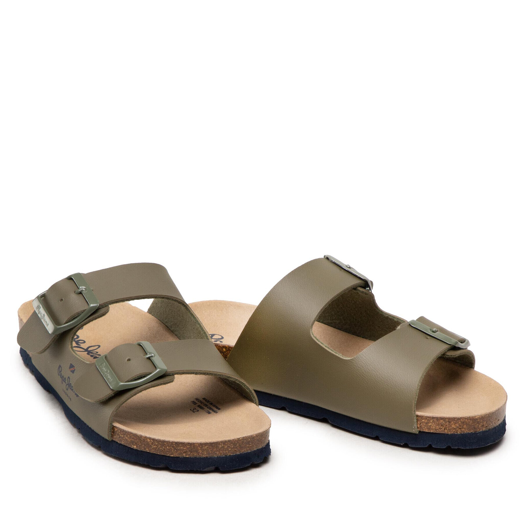 Pepe Jeans Чехли Bio Corp Boy PBS90051 Зелен - Pepit.bg