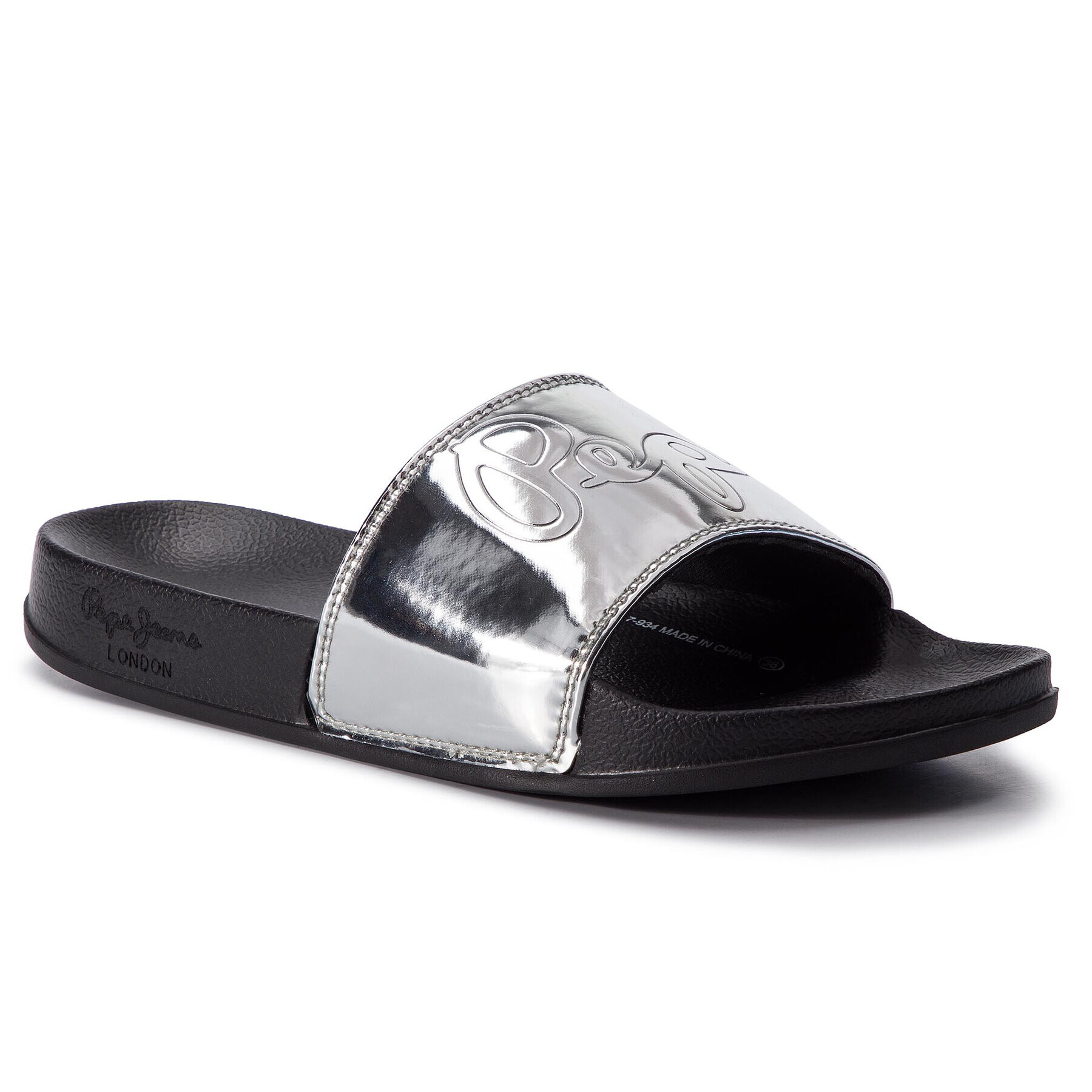 Pepe Jeans Чехли Flap Shine PLS70037 Сребрист - Pepit.bg