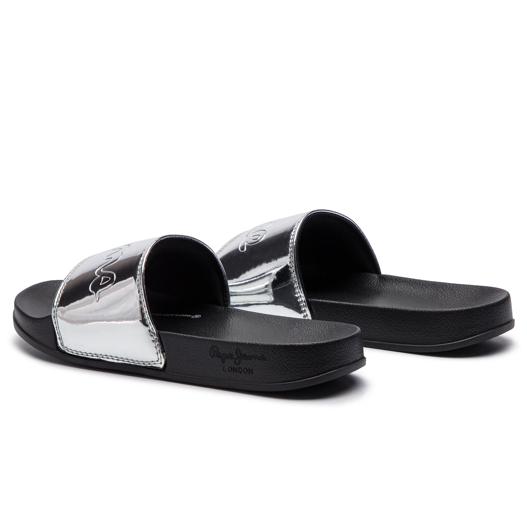 Pepe Jeans Чехли Flap Shine PLS70037 Сребрист - Pepit.bg