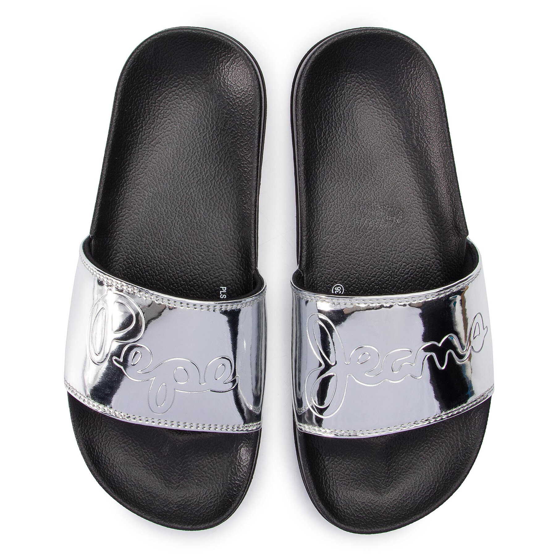Pepe Jeans Чехли Flap Shine PLS70037 Сребрист - Pepit.bg