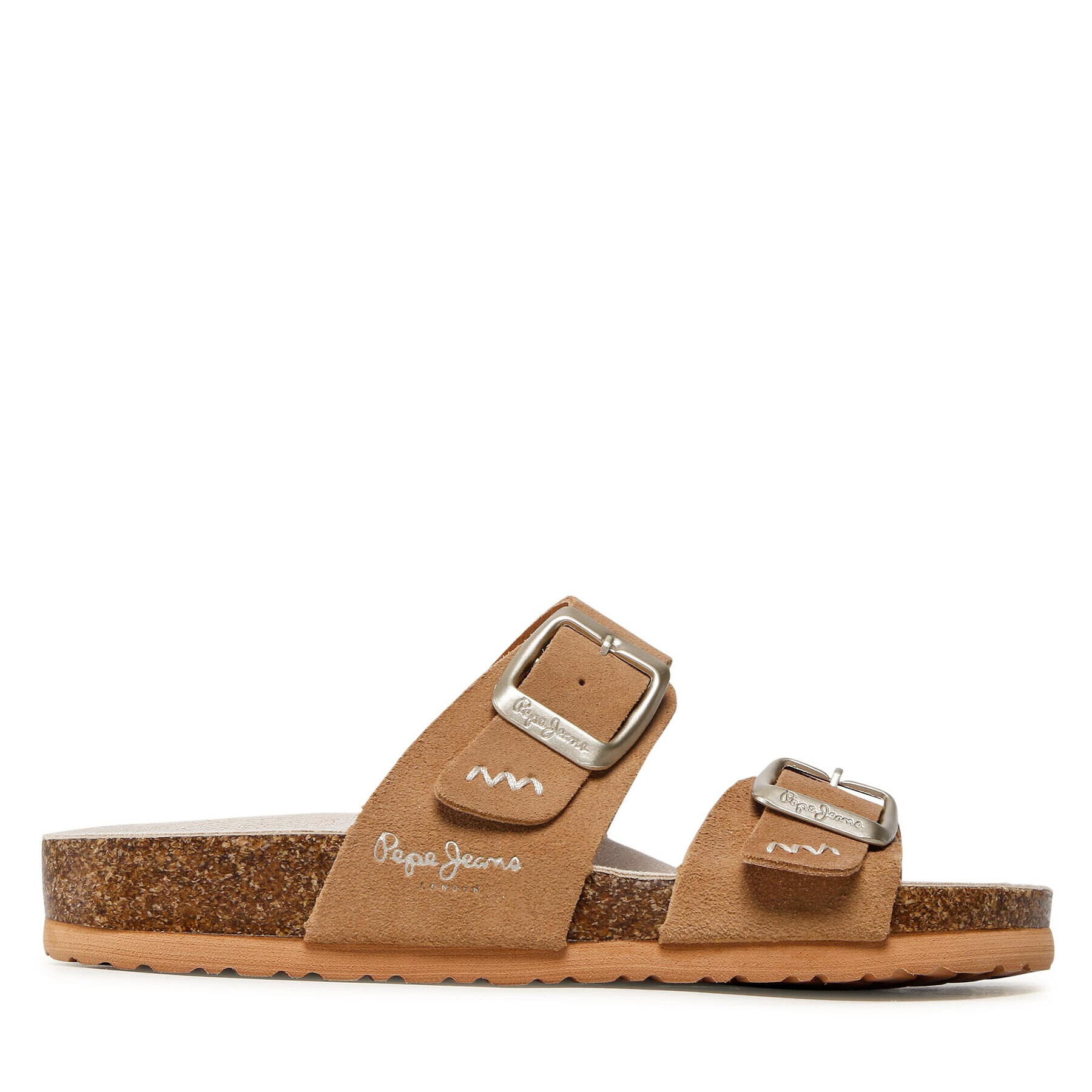 Pepe Jeans Чехли Oban Basic PLS90564 Кафяв - Pepit.bg