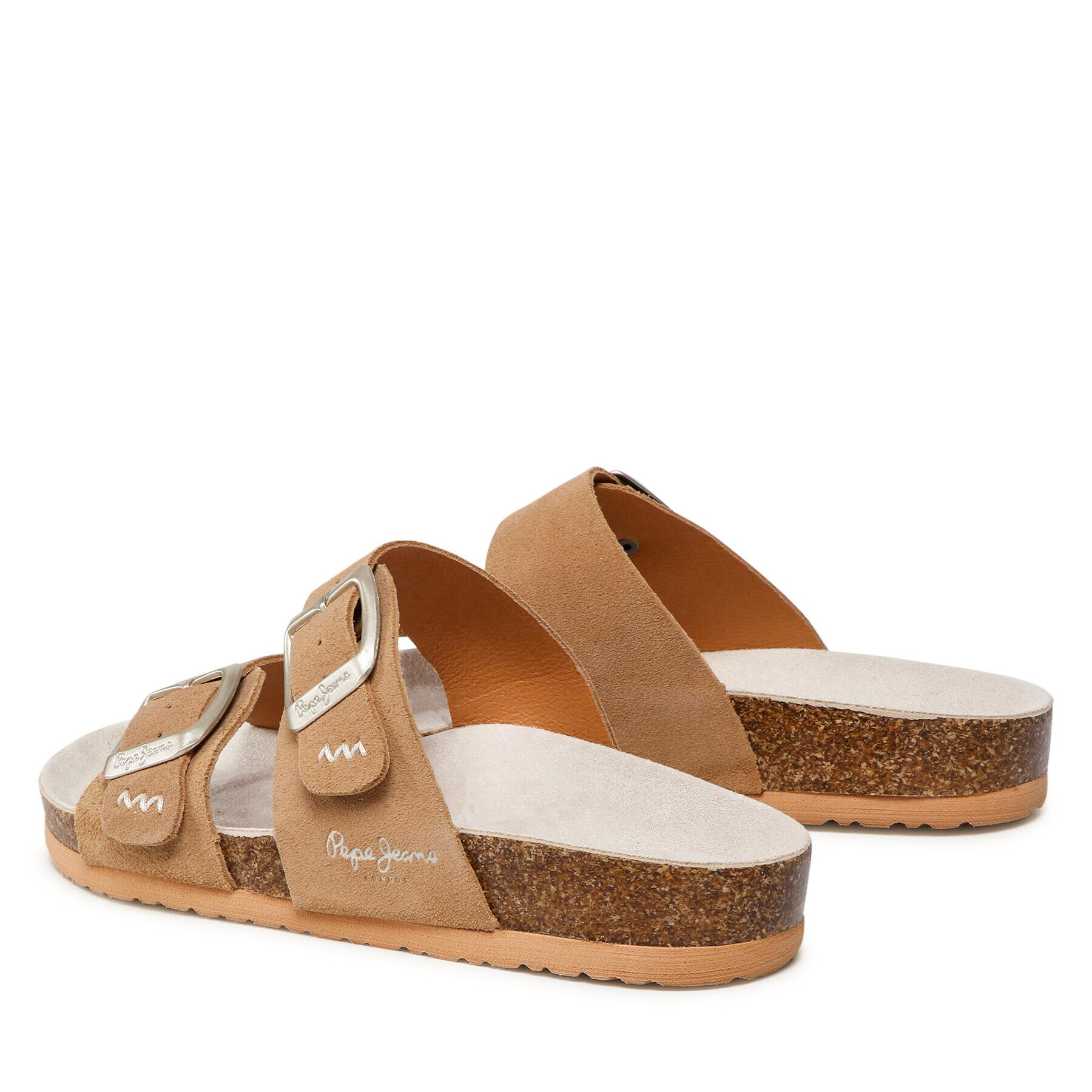 Pepe Jeans Чехли Oban Basic PLS90564 Кафяв - Pepit.bg
