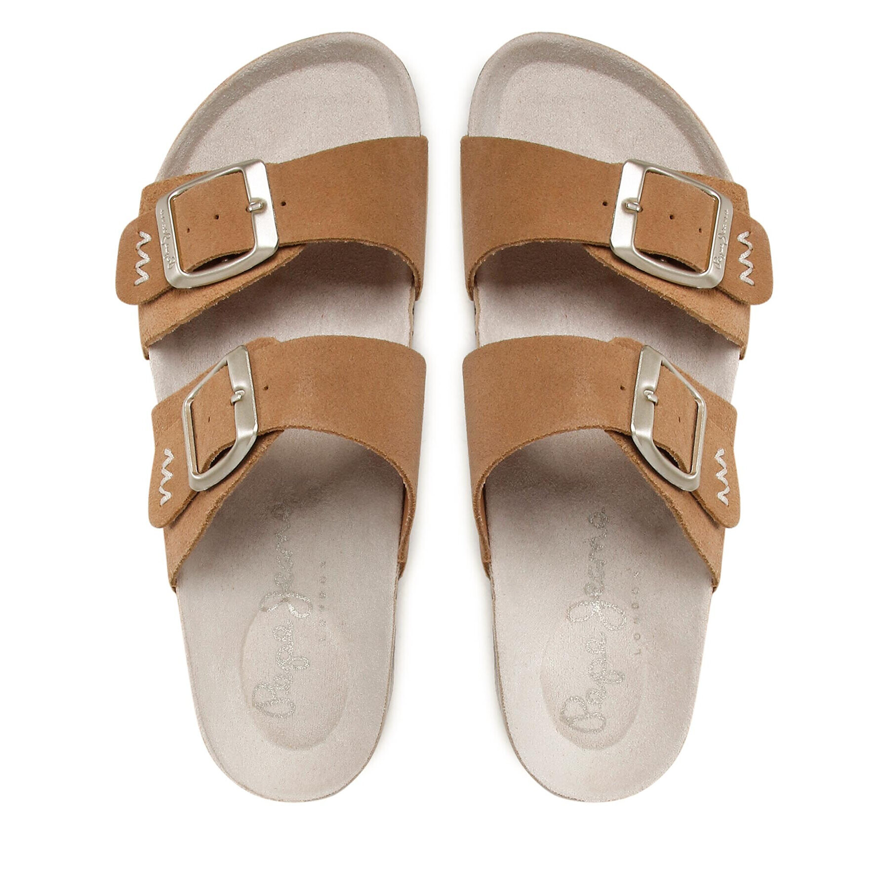 Pepe Jeans Чехли Oban Basic PLS90564 Кафяв - Pepit.bg