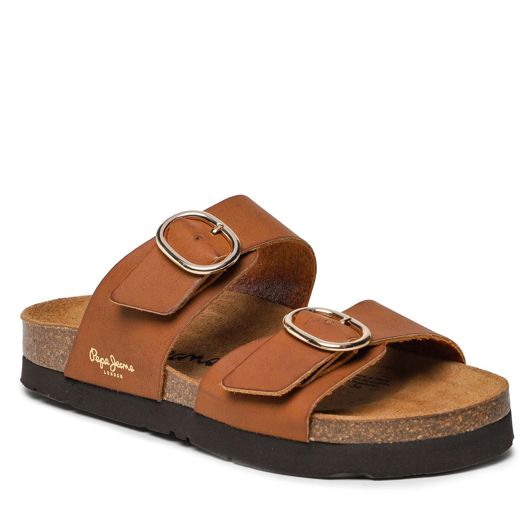 Pepe Jeans Чехли Oban California Suede PLS90607 Кафяв - Pepit.bg