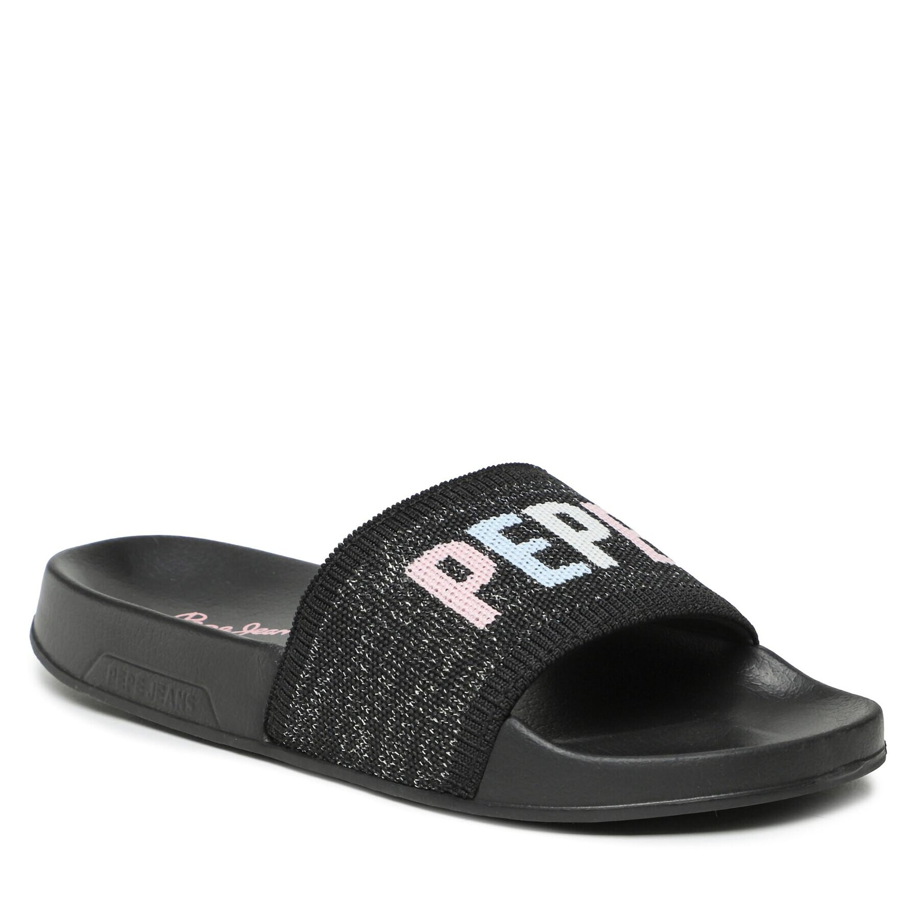 Pepe Jeans Чехли Slider Knit W PLS70128 Черен - Pepit.bg