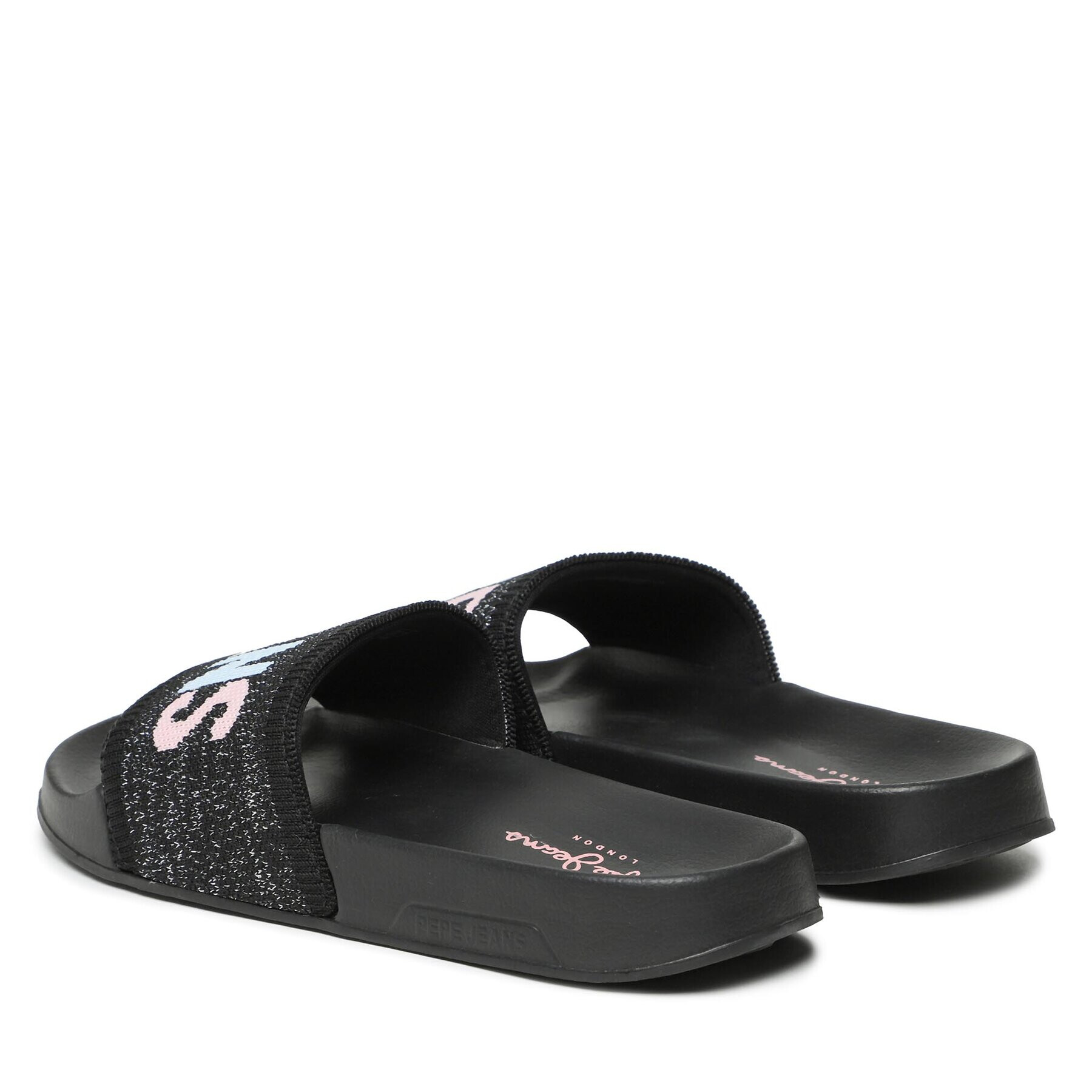 Pepe Jeans Чехли Slider Knit W PLS70128 Черен - Pepit.bg