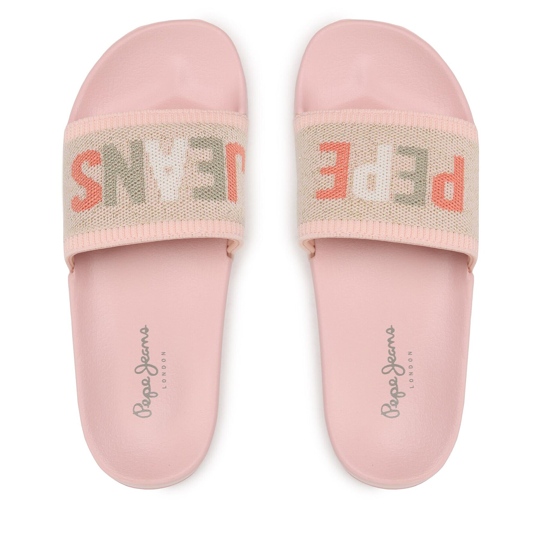 Pepe Jeans Чехли Slider Knit W PLS70128 Розов - Pepit.bg