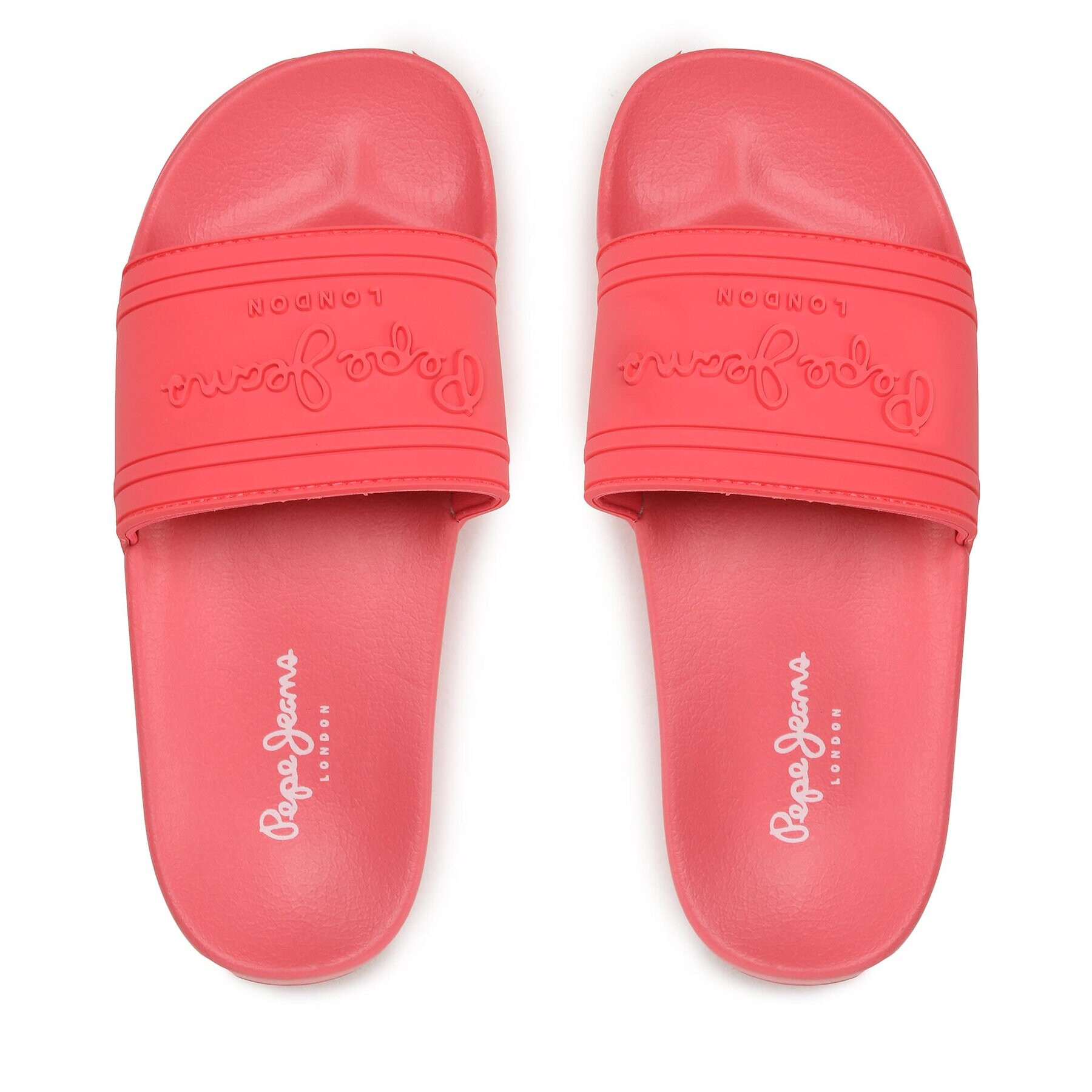 Pepe Jeans Чехли Slider Logo W PLS70125 Коралов - Pepit.bg