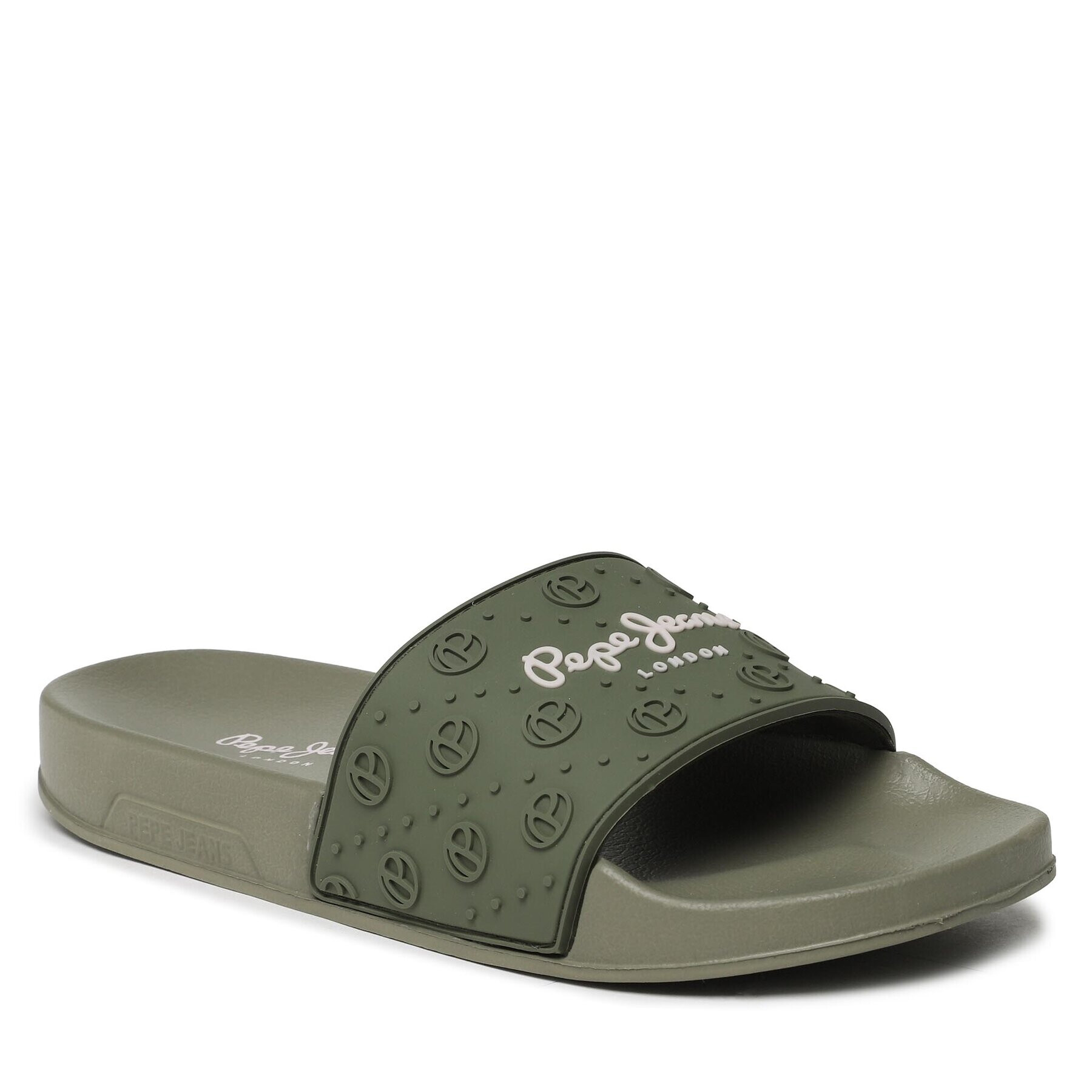 Pepe Jeans Чехли Slider Plain W PLS70126 Каки - Pepit.bg