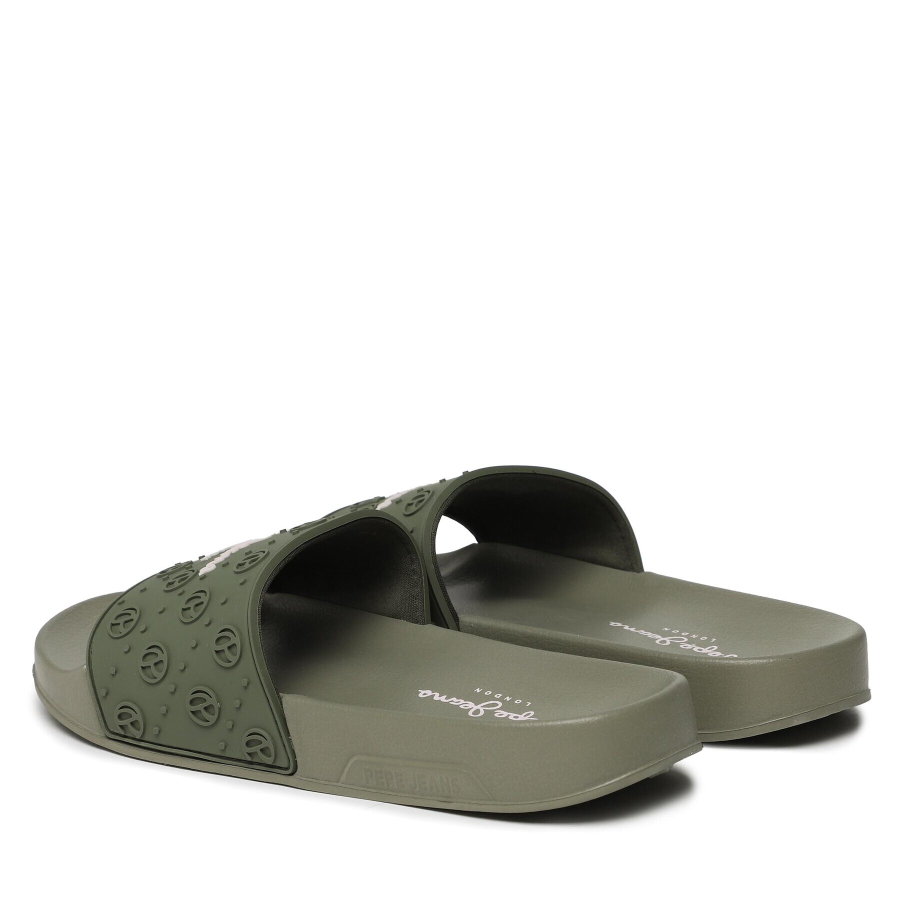 Pepe Jeans Чехли Slider Plain W PLS70126 Каки - Pepit.bg