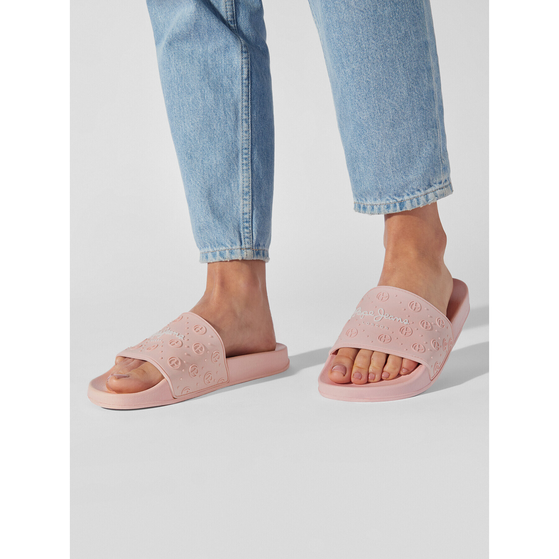 Pepe Jeans Чехли Slider Plain W PLS70126 Розов - Pepit.bg