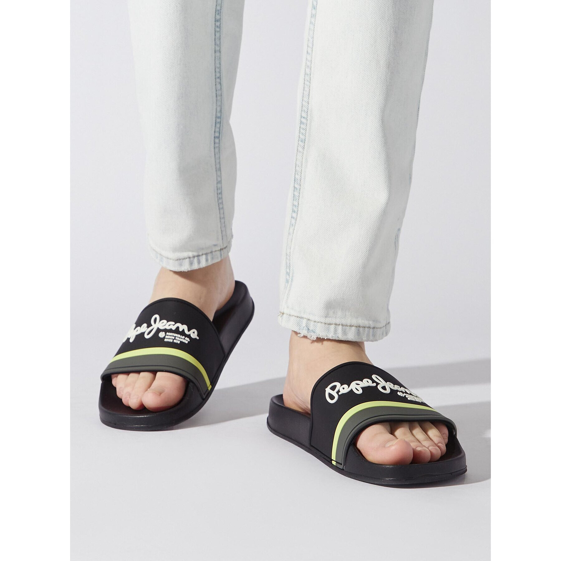 Pepe Jeans Чехли Slider Portobello PMS70123 Черен - Pepit.bg