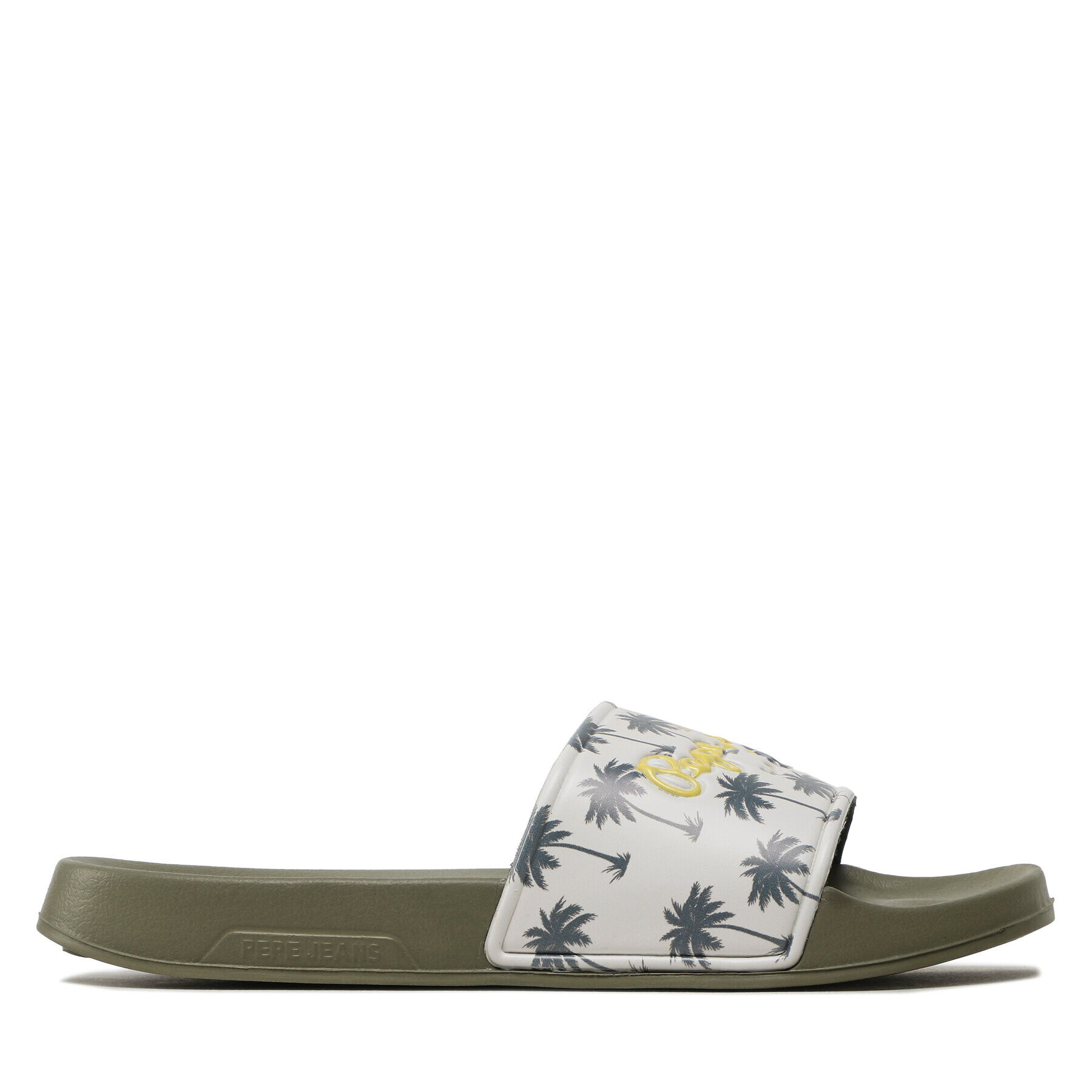 Pepe Jeans Чехли Slider Print PMS70124 Каки - Pepit.bg