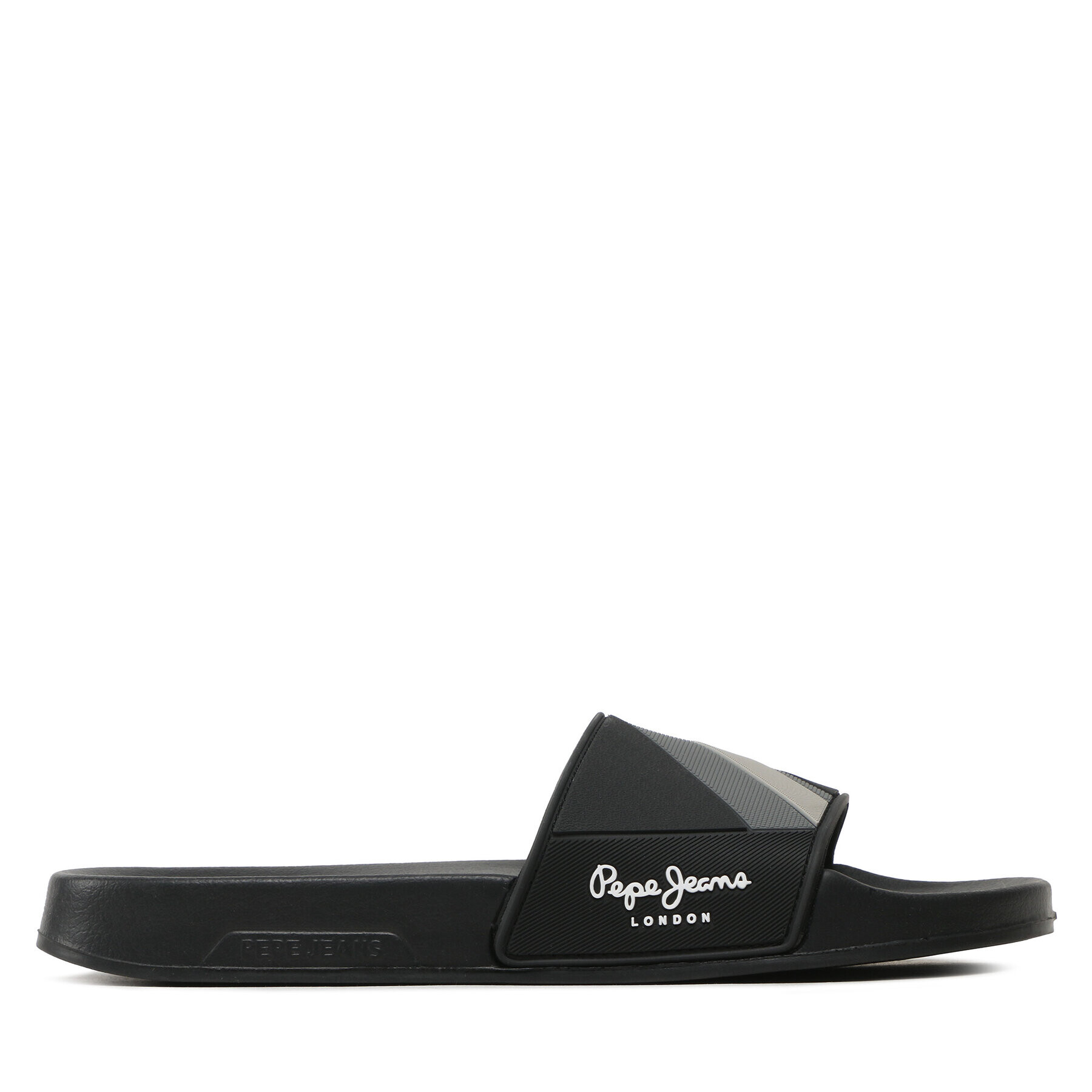 Pepe Jeans Чехли Slider Texture PMS70125 Черен - Pepit.bg