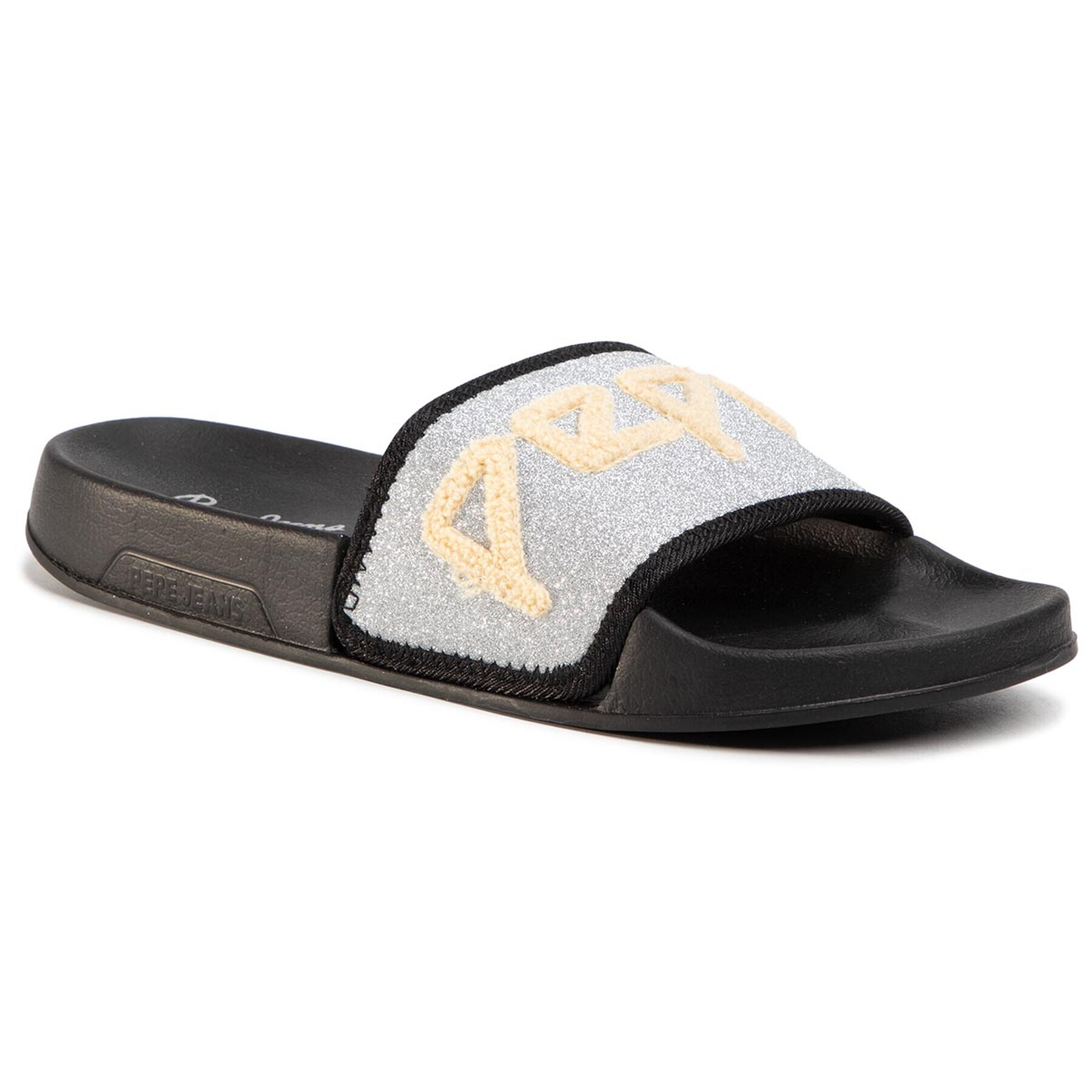 Pepe Jeans Чехли Slider Towi PLS70079 Сребрист - Pepit.bg