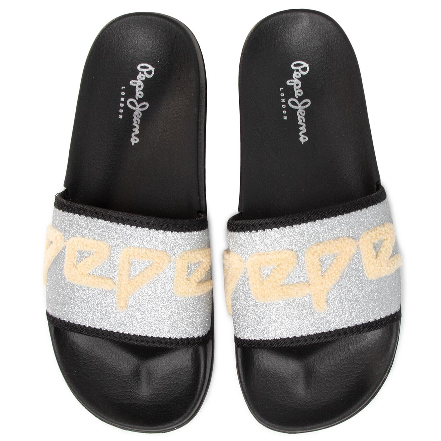 Pepe Jeans Чехли Slider Towi PLS70079 Сребрист - Pepit.bg
