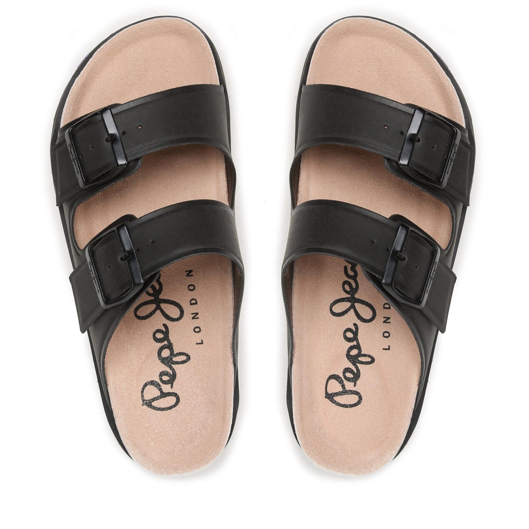 Pepe Jeans Чехли Urban Sandal Basic Cork W PLS90600 Черен - Pepit.bg