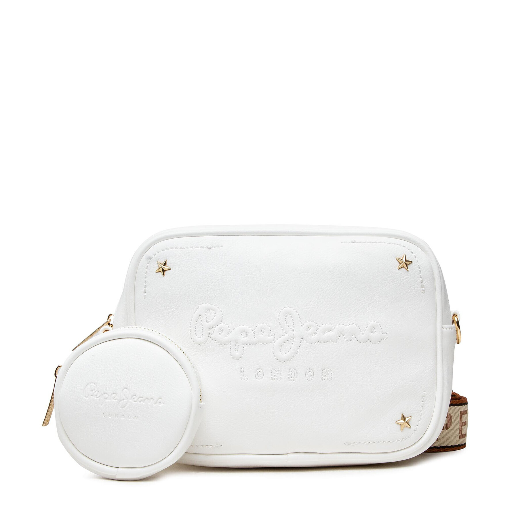 Pepe Jeans Дамска чанта Bassy Bag PL031298 Бял - Pepit.bg