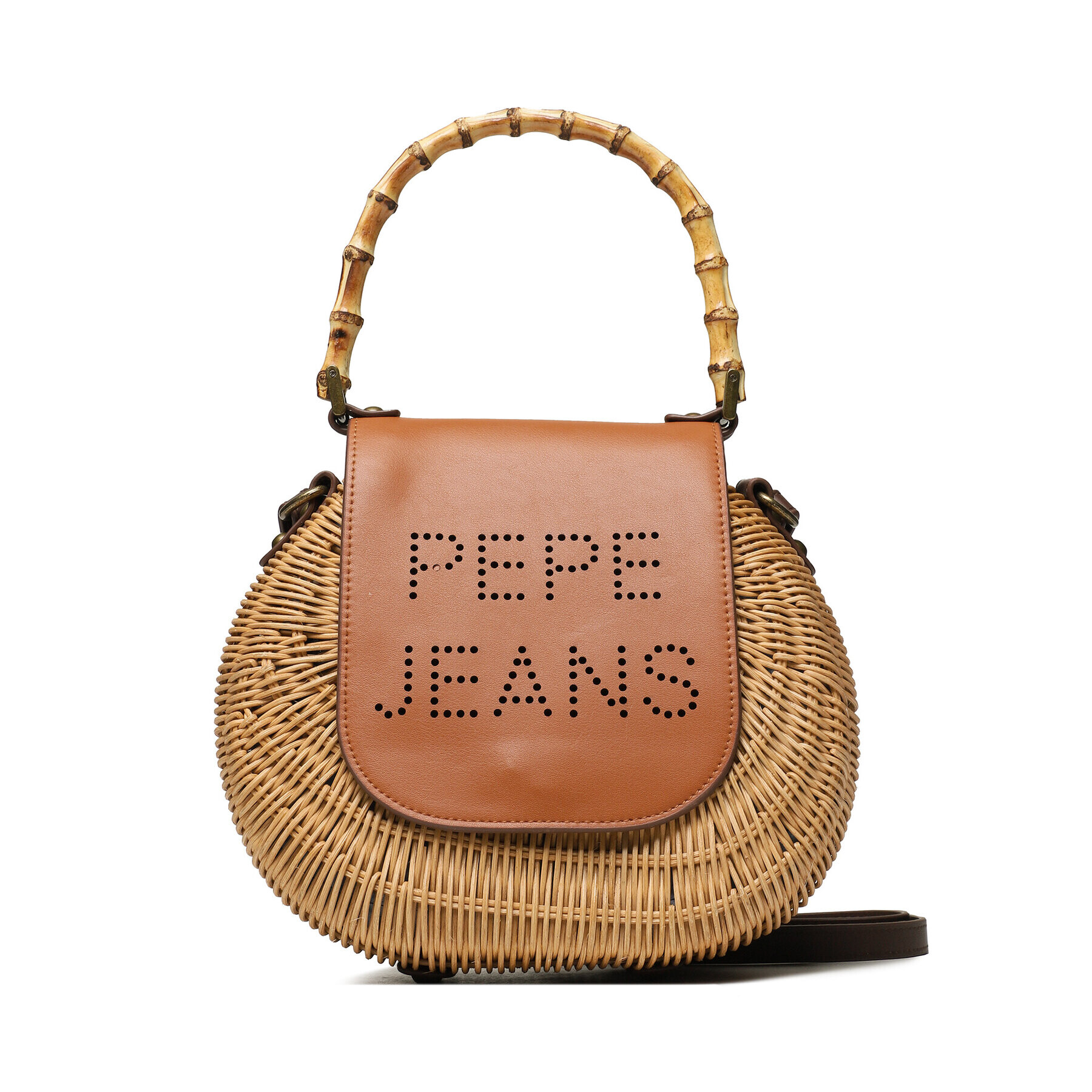 Pepe Jeans Дамска чанта Brielle PL031423 Бежов - Pepit.bg