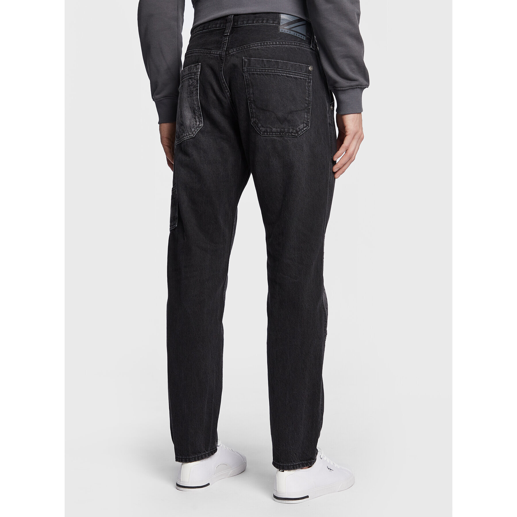 Pepe Jeans Дънки Adams Bandana PM206814 Черен Relaxed Fit - Pepit.bg