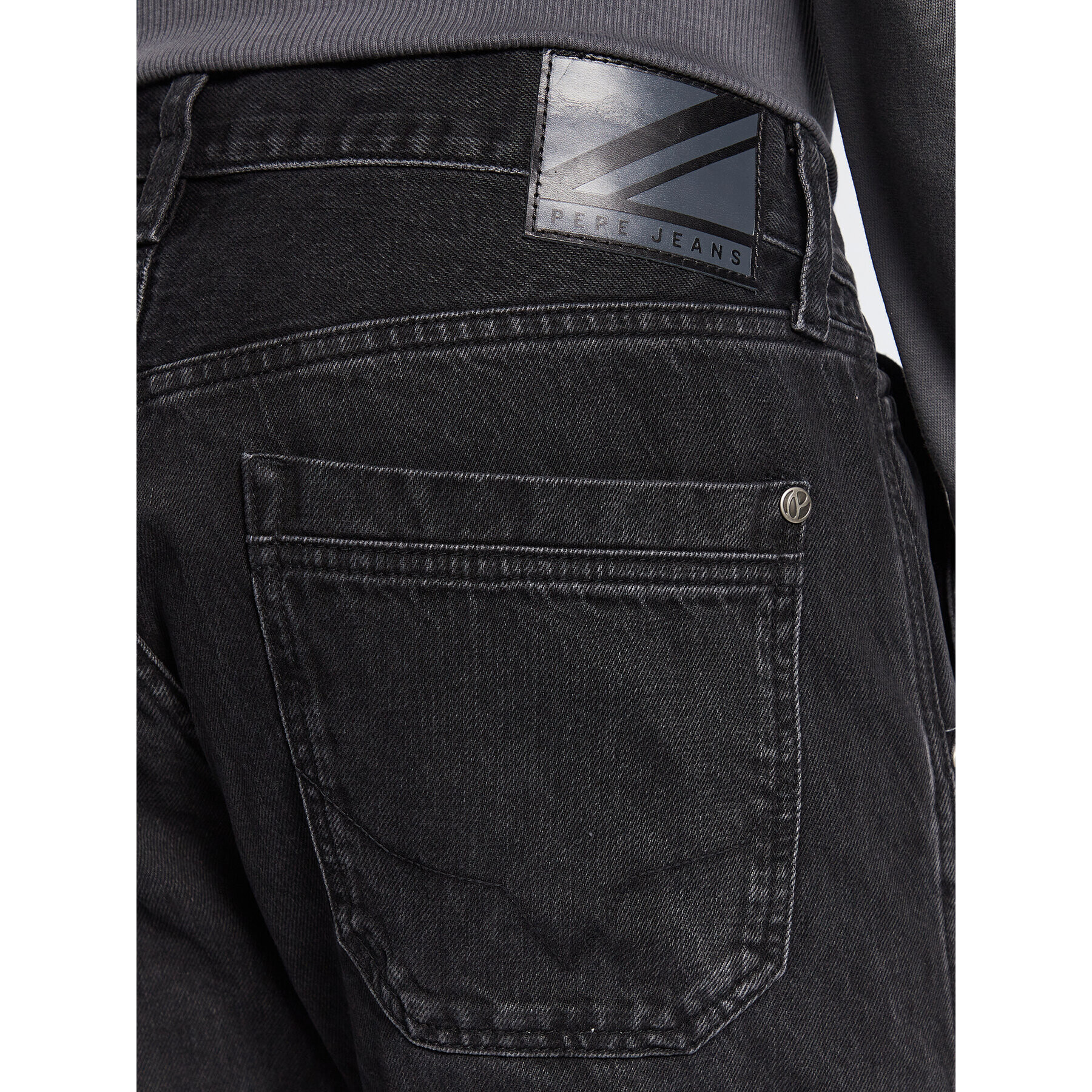 Pepe Jeans Дънки Adams Bandana PM206814 Черен Relaxed Fit - Pepit.bg