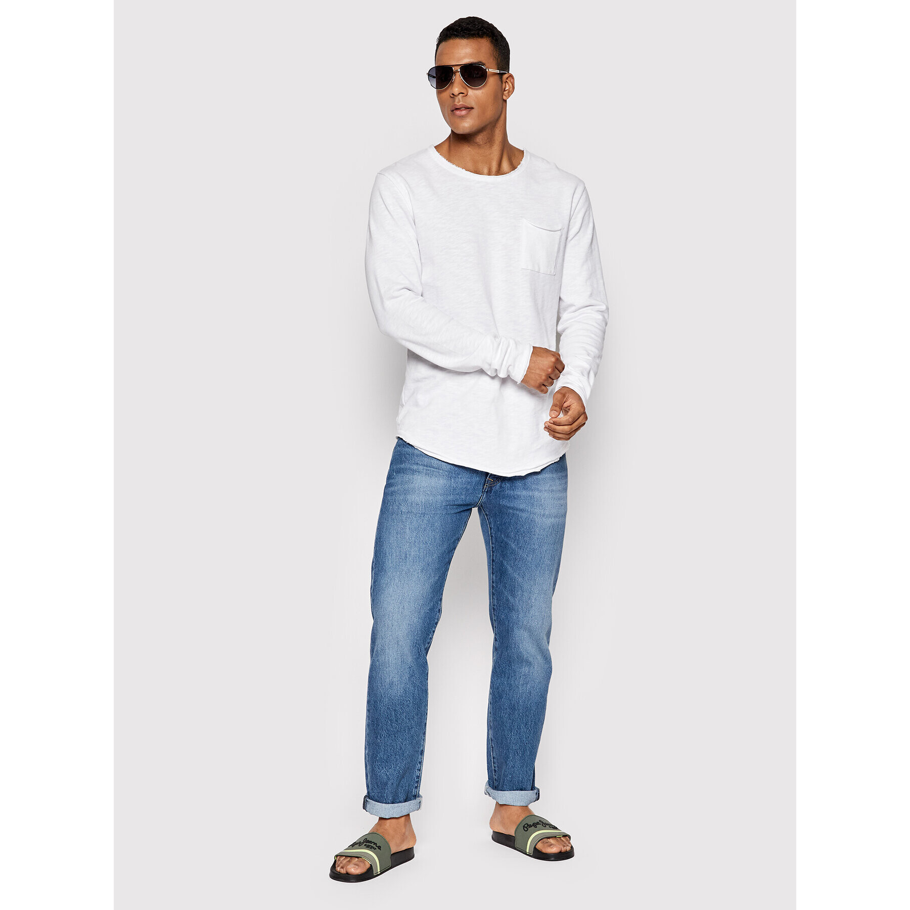 Pepe Jeans Дънки Byron PM206316 Син Relaxed Fit - Pepit.bg
