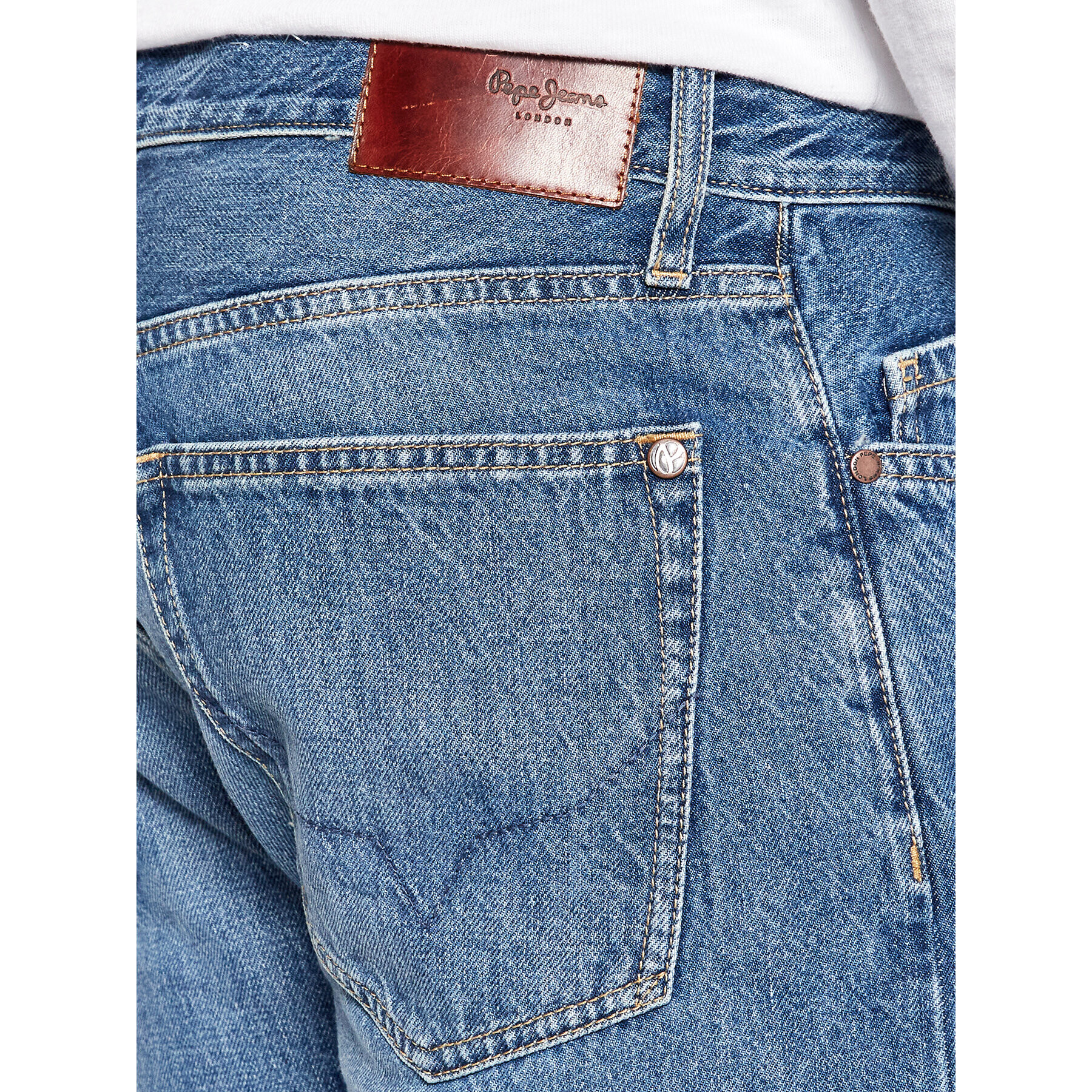 Pepe Jeans Дънки Byron PM206316 Син Relaxed Fit - Pepit.bg