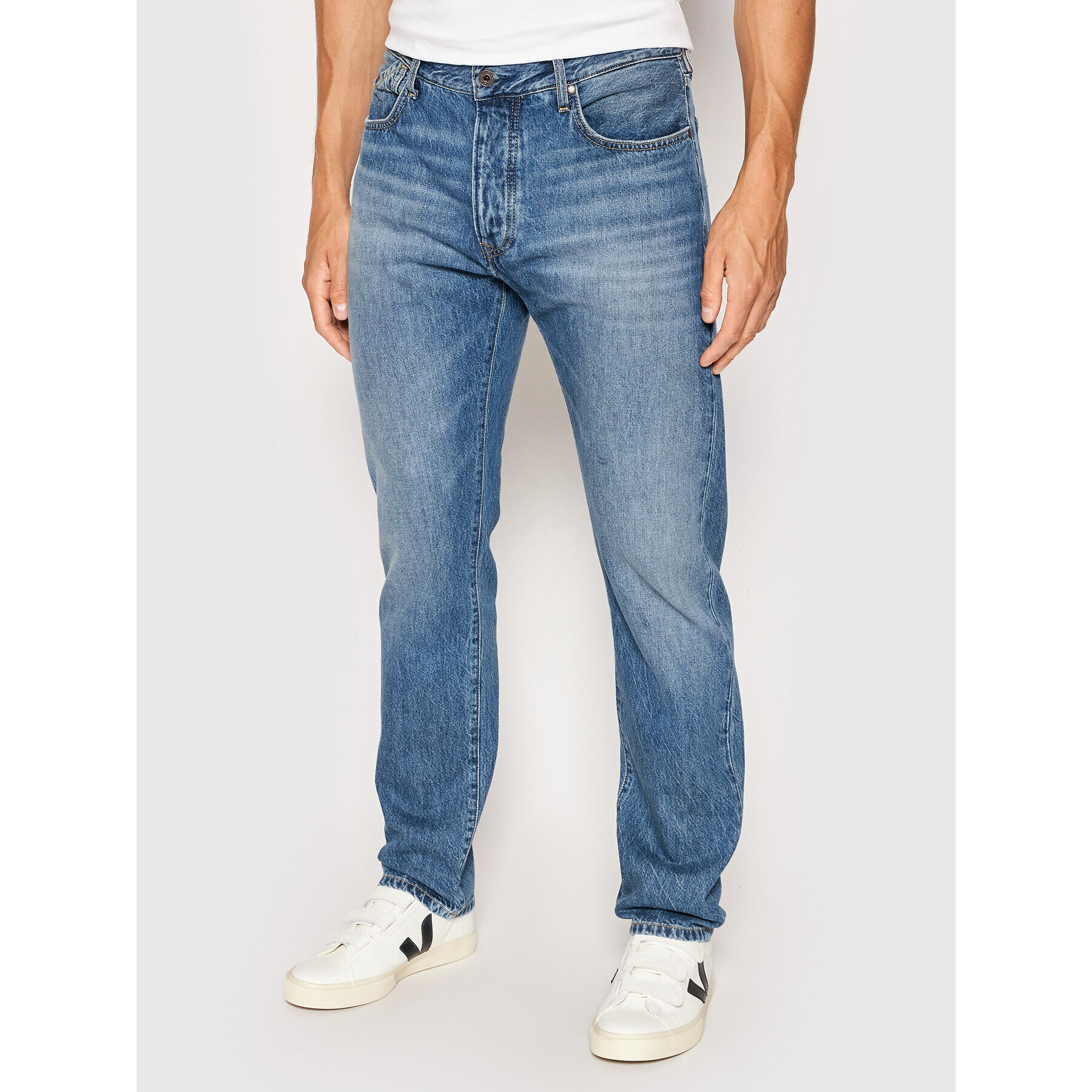 Pepe Jeans Дънки Byron PM206316 Тъмносин Relaxed Fit - Pepit.bg