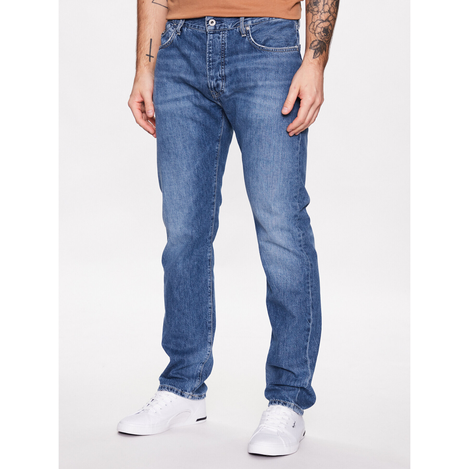 Pepe Jeans Дънки Byron PM206316HP4 Син Relaxed Fit - Pepit.bg