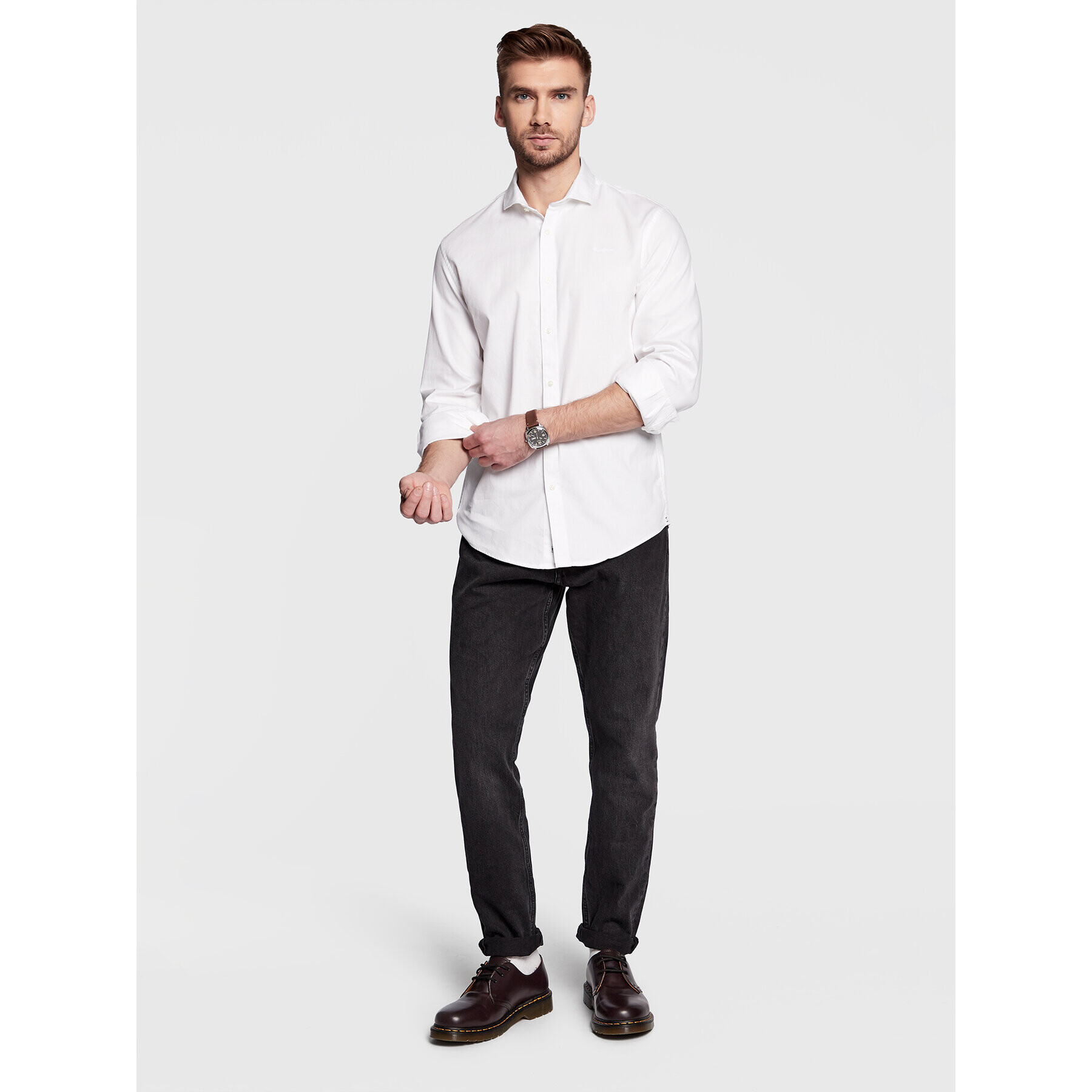 Pepe Jeans Дънки Callen Crop PM206317 Черен Relaxed Fit - Pepit.bg