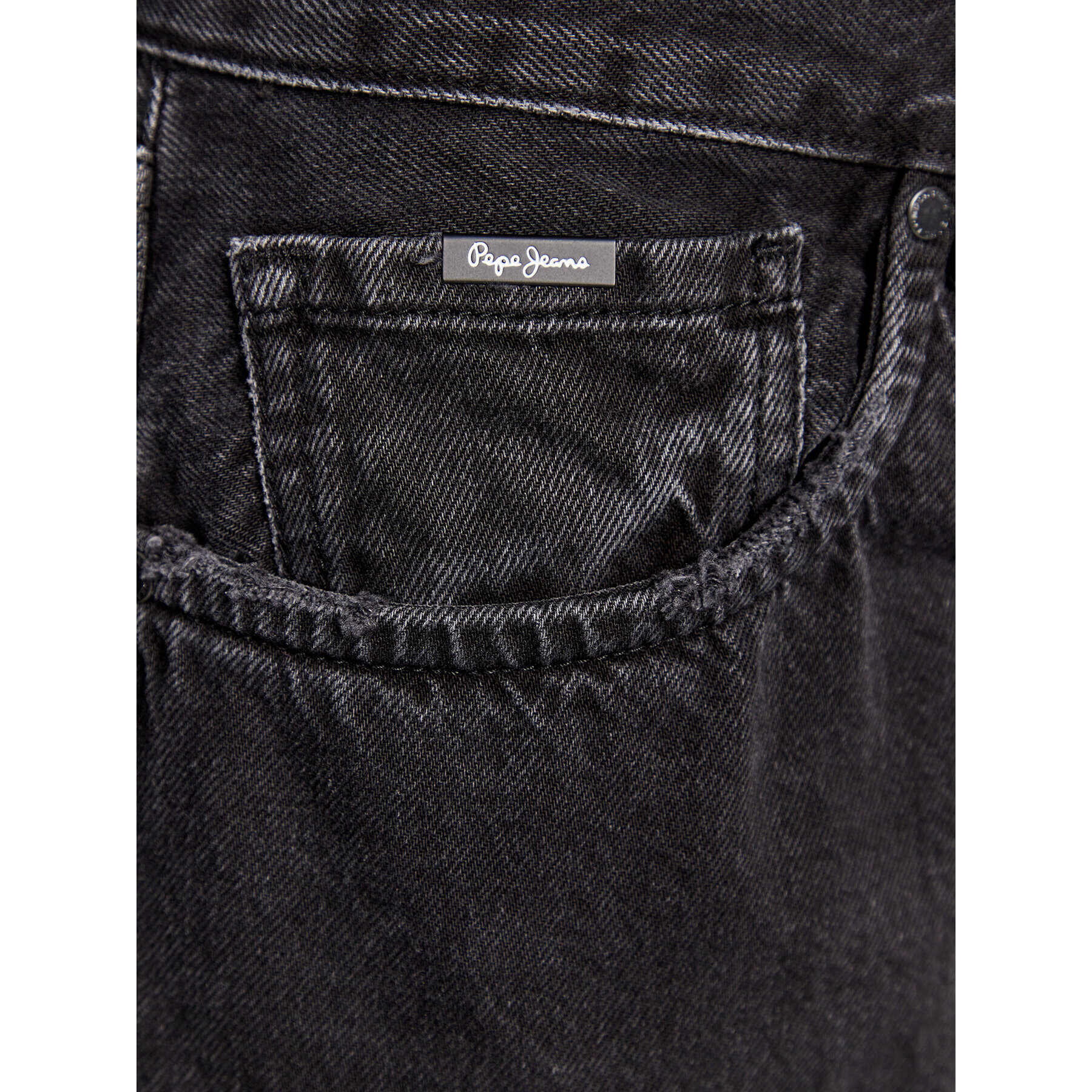 Pepe Jeans Дънки Callen Crop PM206317 Черен Relaxed Fit - Pepit.bg