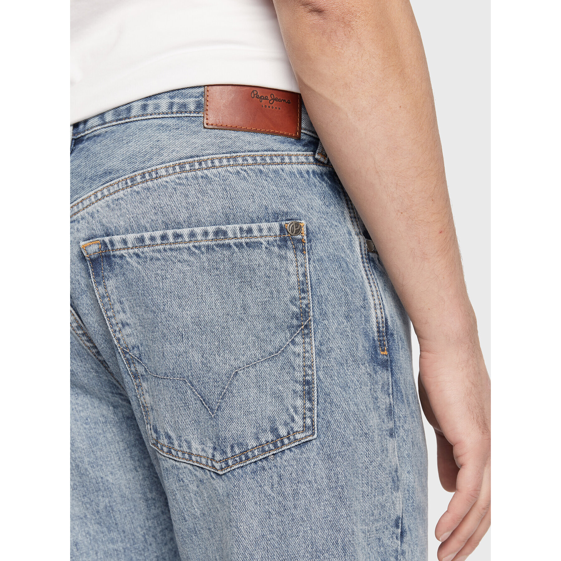 Pepe Jeans Дънки Callen Crop PM206317 Син Relaxed Fit - Pepit.bg