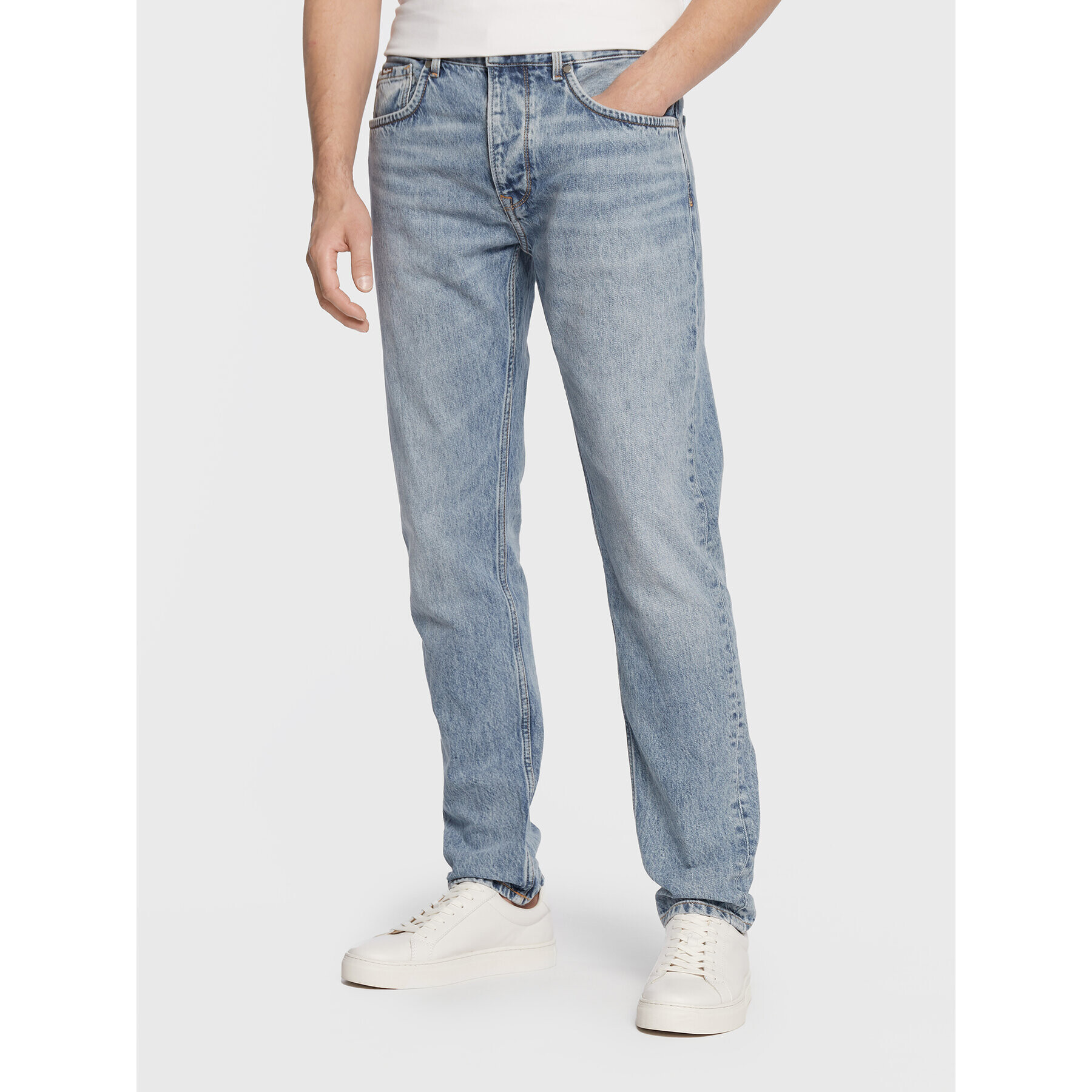 Pepe Jeans Дънки Callen Crop PM206317 Син Relaxed Fit - Pepit.bg