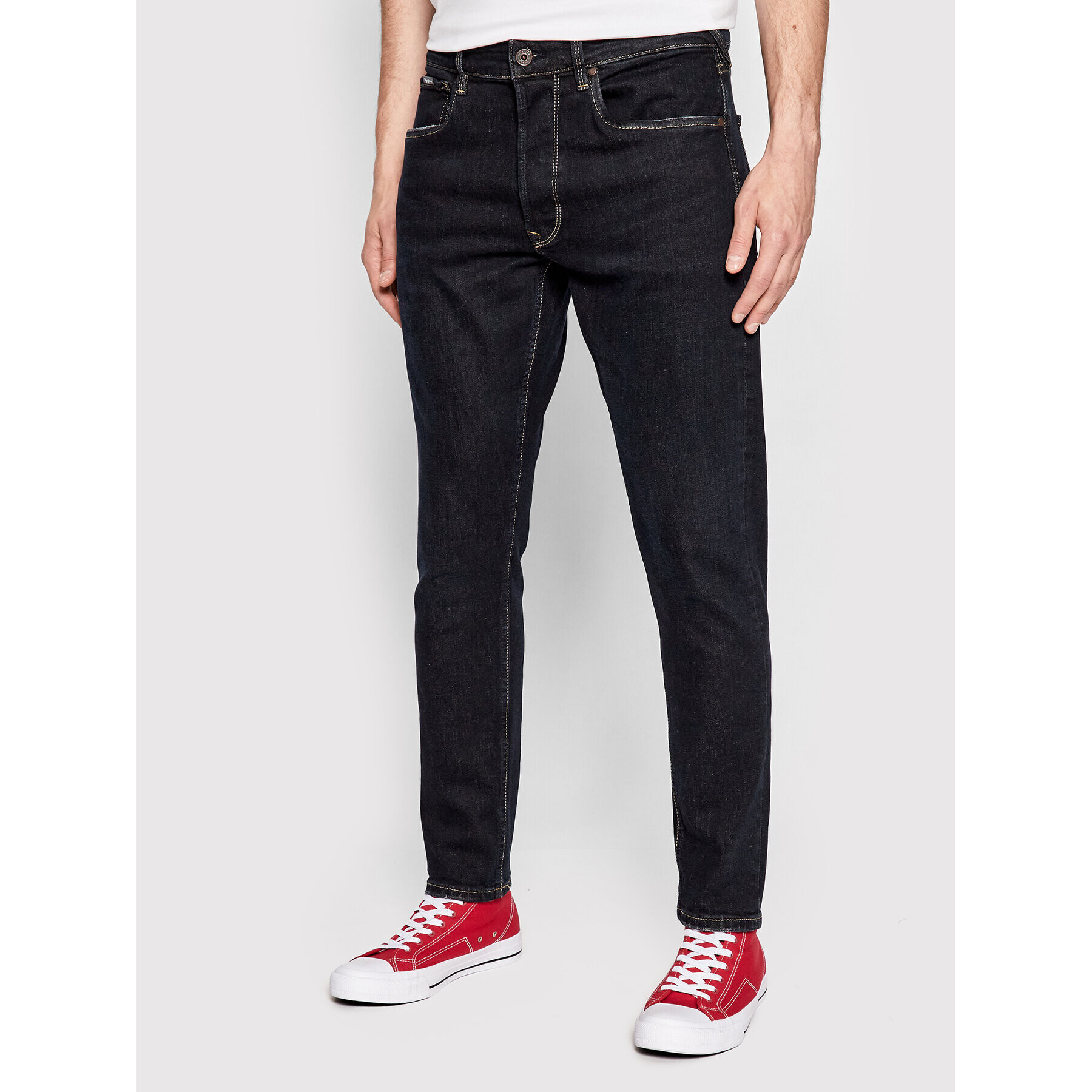 Pepe Jeans Дънки Callen Crop PM206317 Тъмносин Relaxed Fit - Pepit.bg