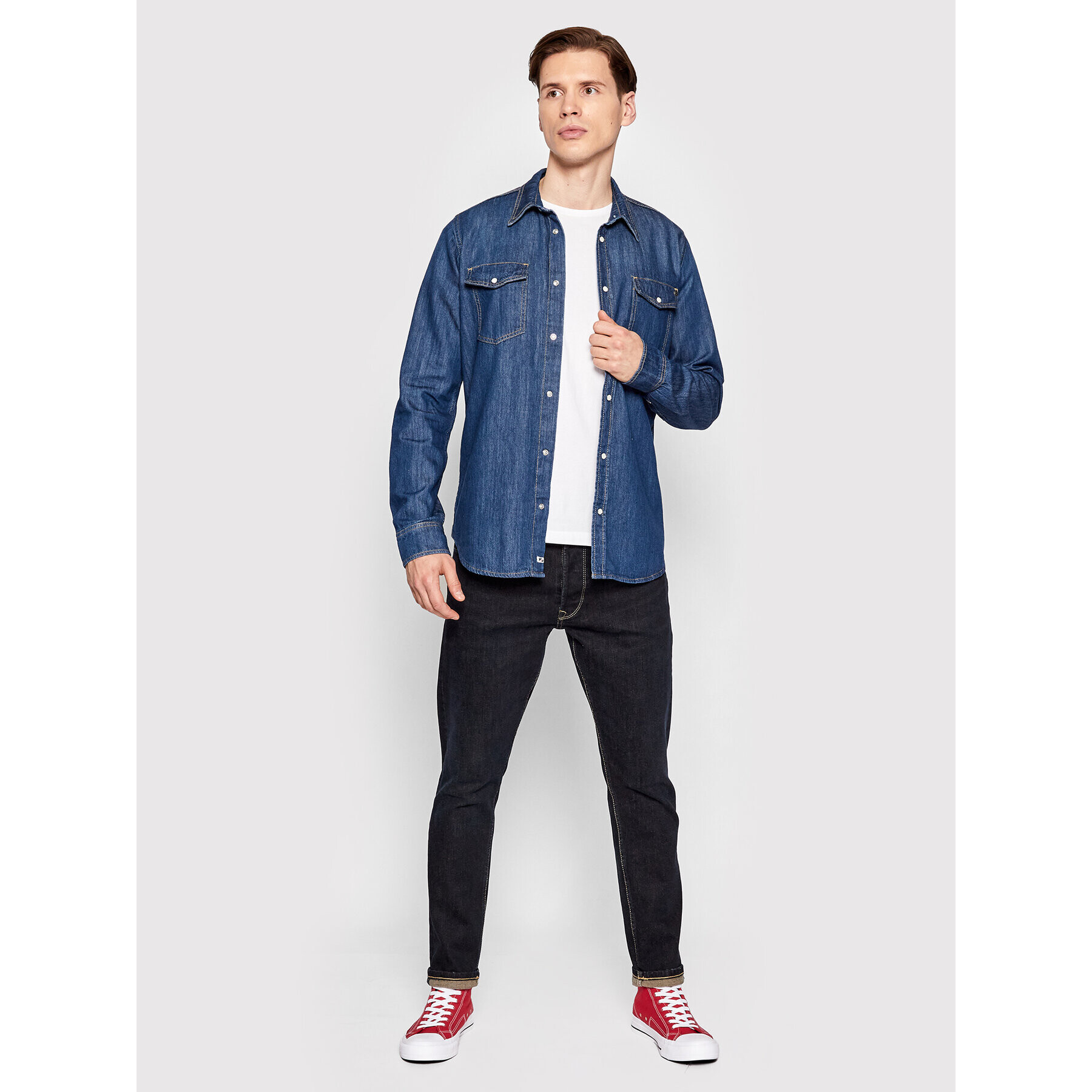 Pepe Jeans Дънки Callen Crop PM206317 Тъмносин Relaxed Fit - Pepit.bg