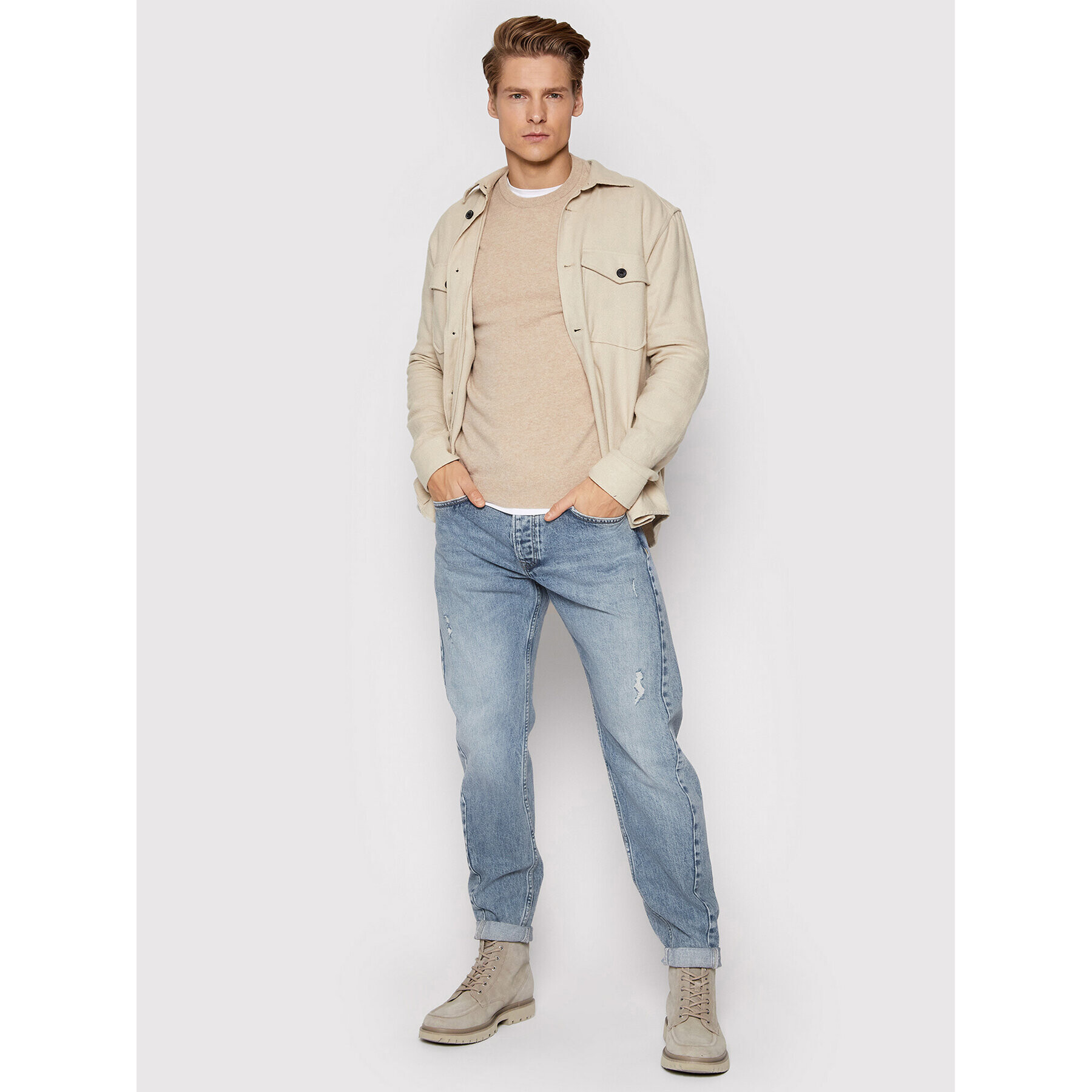 Pepe Jeans Дънки Callen PM206313 Син Relaxed Fit - Pepit.bg