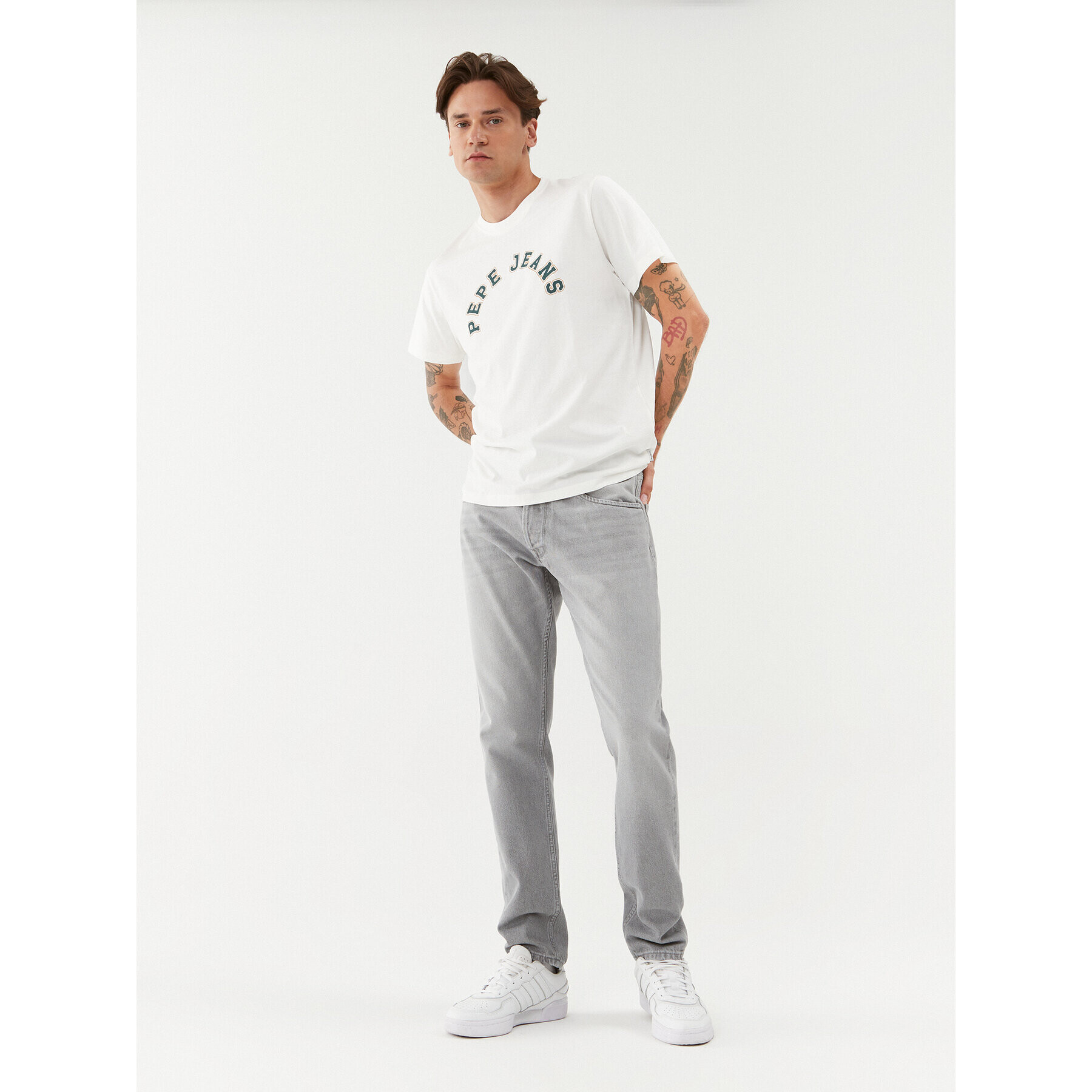 Pepe Jeans Дънки Callen PM206812 Сив Relaxed Fit - Pepit.bg