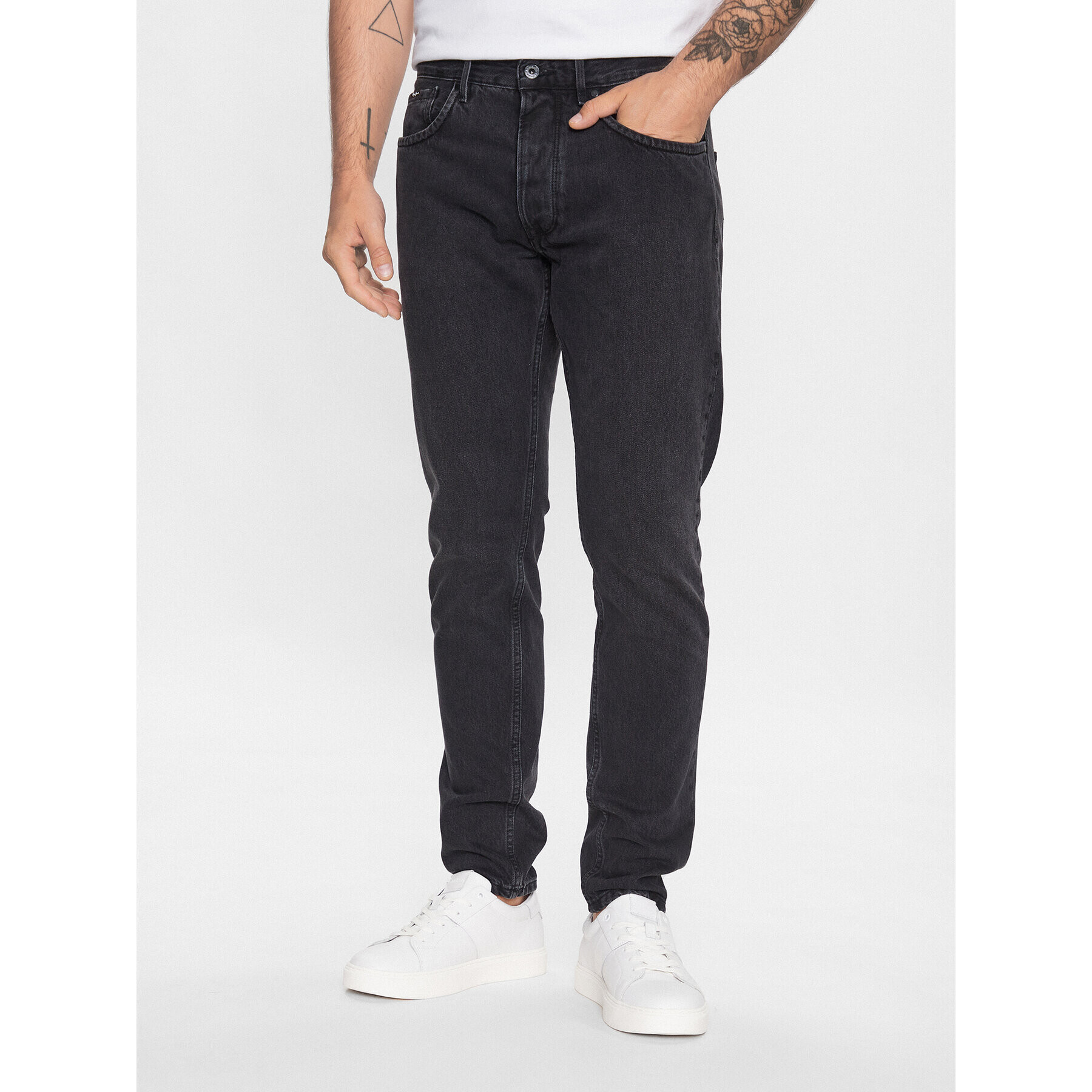 Pepe Jeans Дънки Callen PM206812XF9 Черен Relaxed Fit - Pepit.bg
