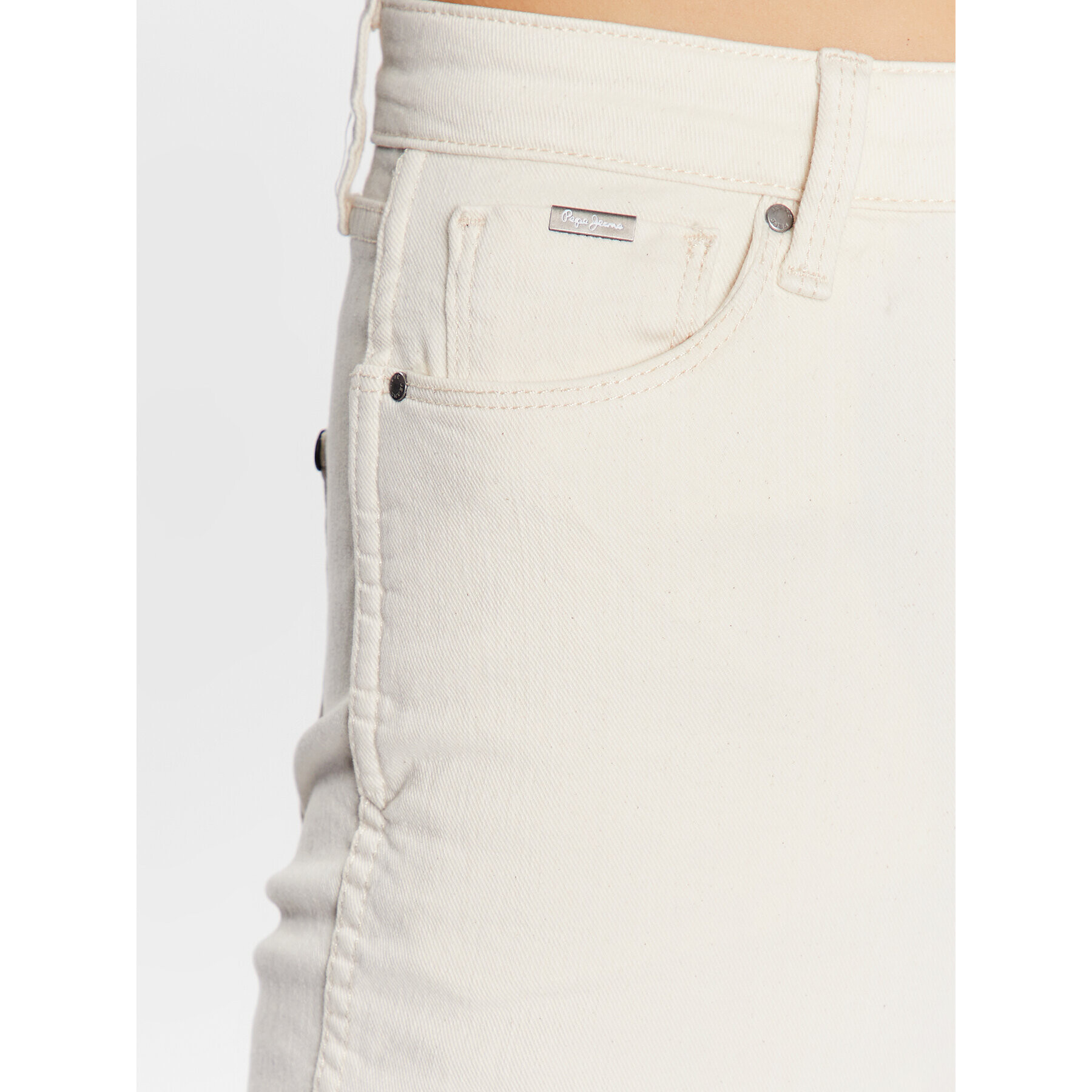 Pepe Jeans Дънки Dion 7/8 PL204263WI5 Екрю Slim Fit - Pepit.bg