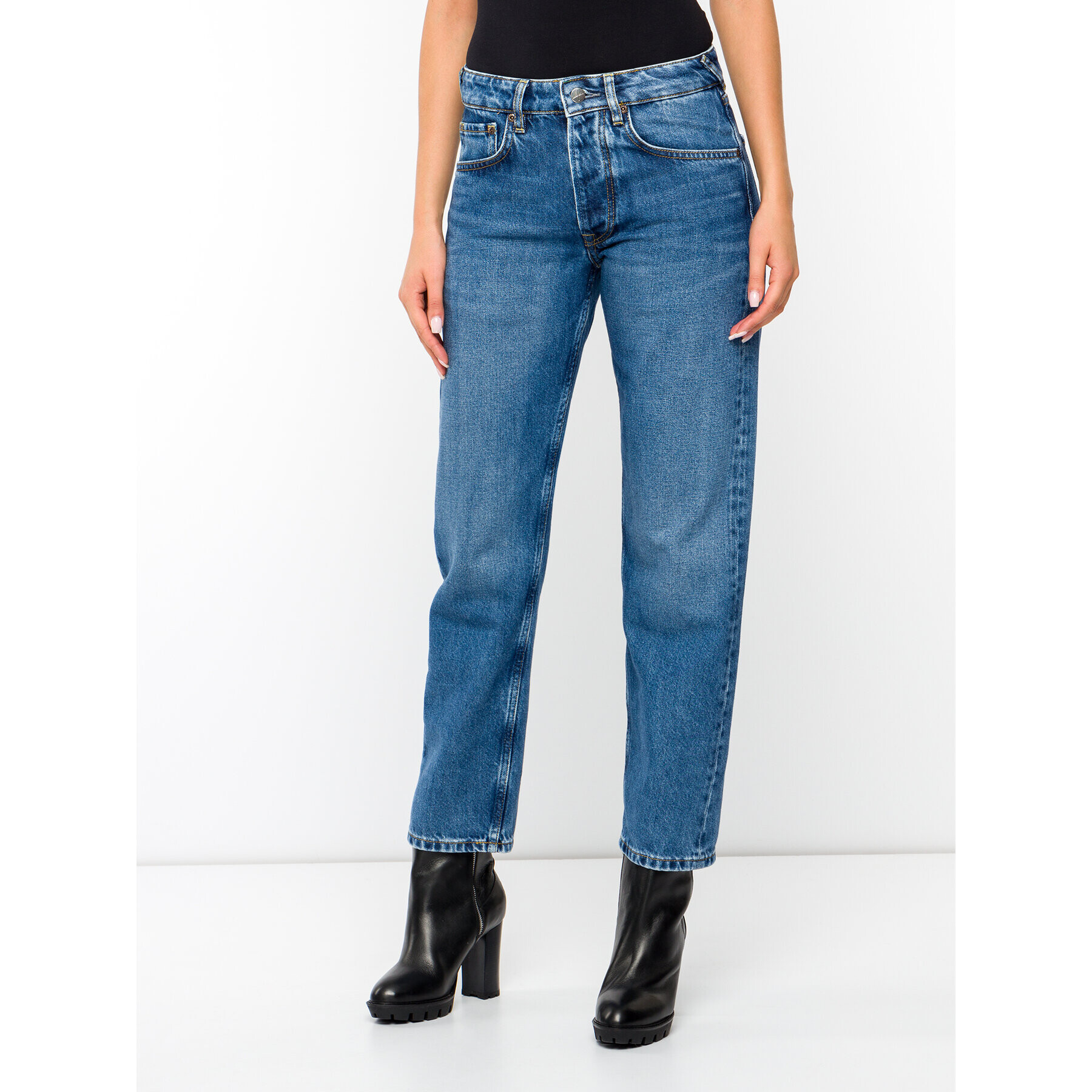 Pepe Jeans Дънки DUA LIPA Brave PL203583 Тъмносин Relaxed Fit - Pepit.bg