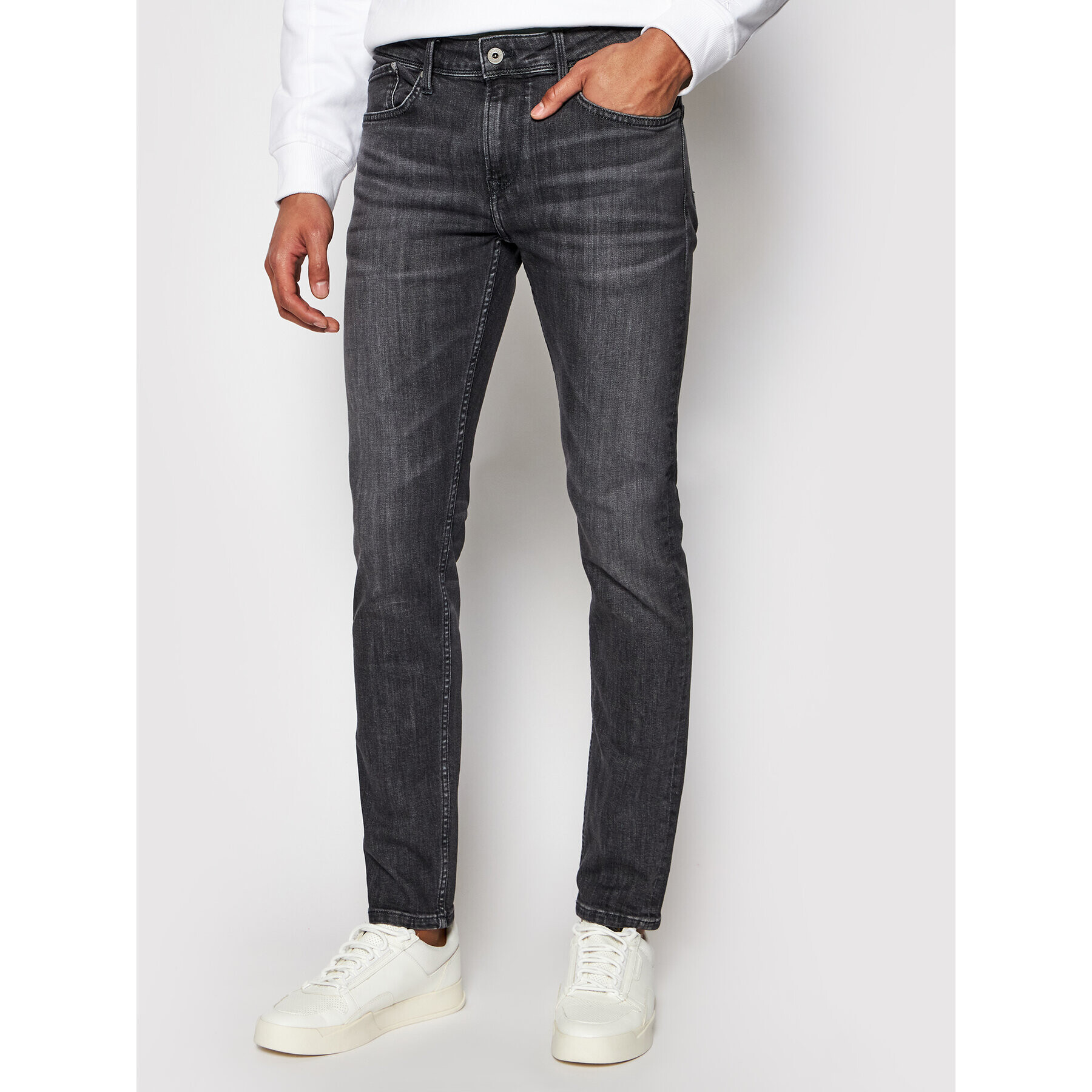 Pepe Jeans Дънки Finsbury PM200338 Черен Skinny Fit - Pepit.bg