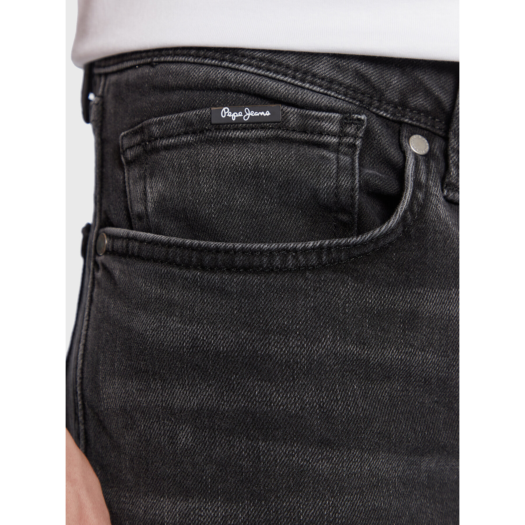 Pepe Jeans Дънки Finsbury PM206321 Черен Skinny Fit - Pepit.bg