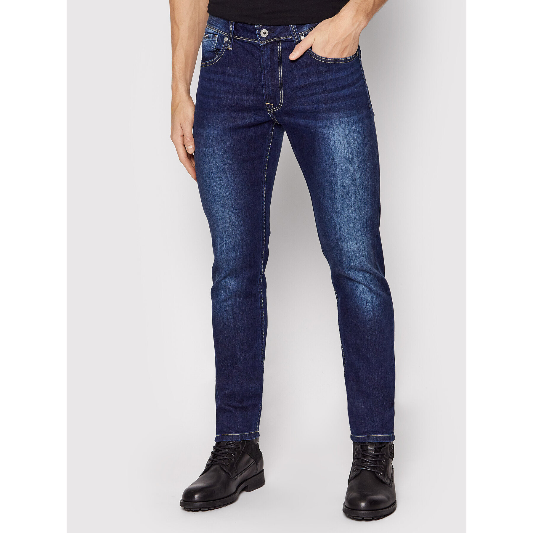 Pepe Jeans Дънки Finsbury PM206321 Син Skinny Fit - Pepit.bg