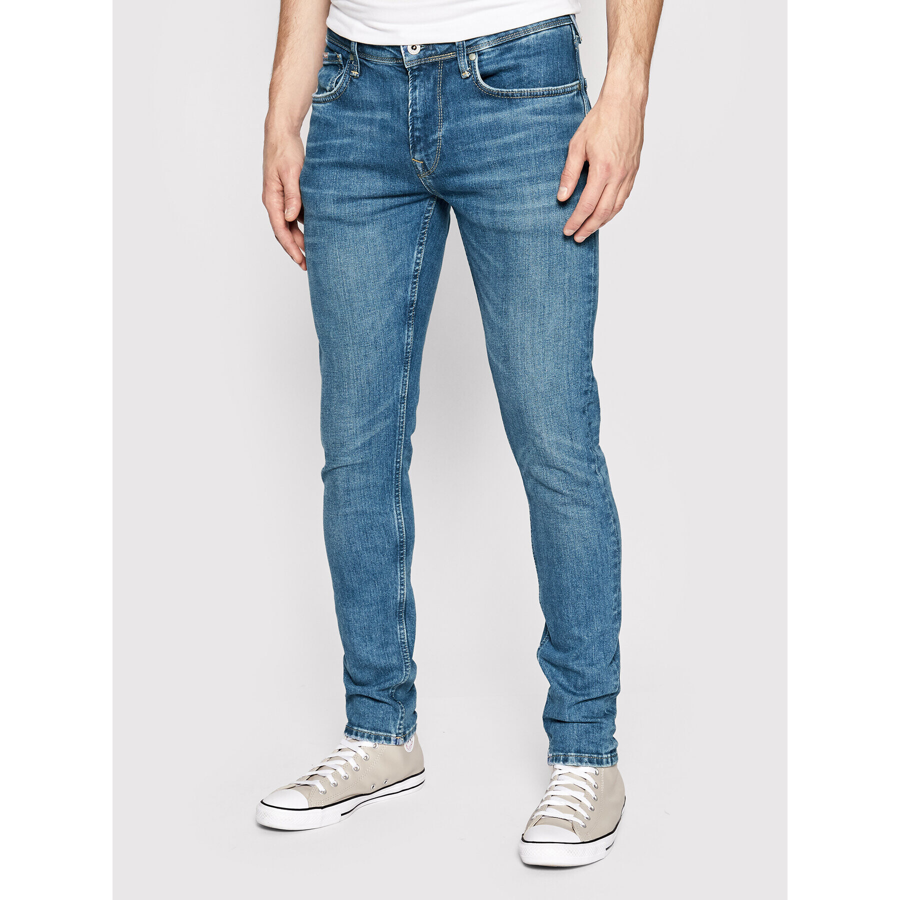 Pepe Jeans Дънки Finsbury PM206321 Син Skinny Fit - Pepit.bg