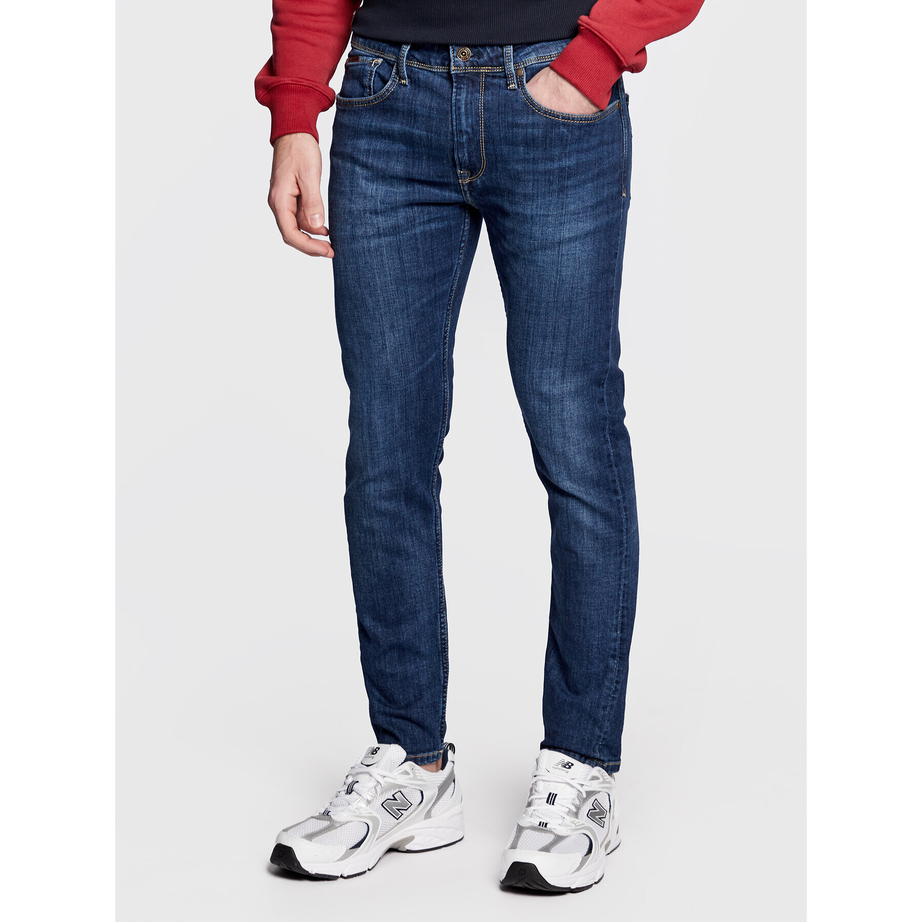 Pepe Jeans Дънки Finsbury PM206321 Син Skinny Fit - Pepit.bg