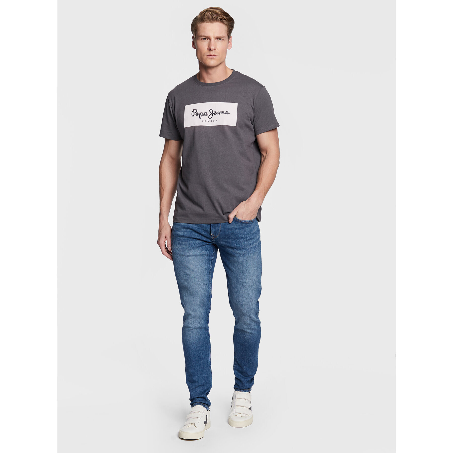 Pepe Jeans Дънки Finsbury PM206321 Син Skinny Fit - Pepit.bg