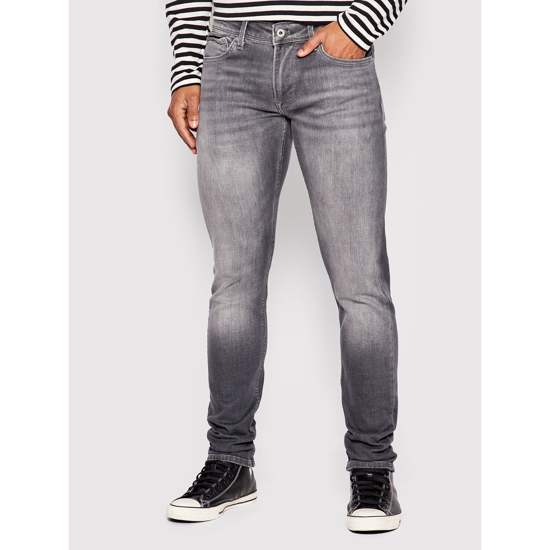 Pepe Jeans Дънки Finsbury PM206321 Сив Skinny Fit - Pepit.bg