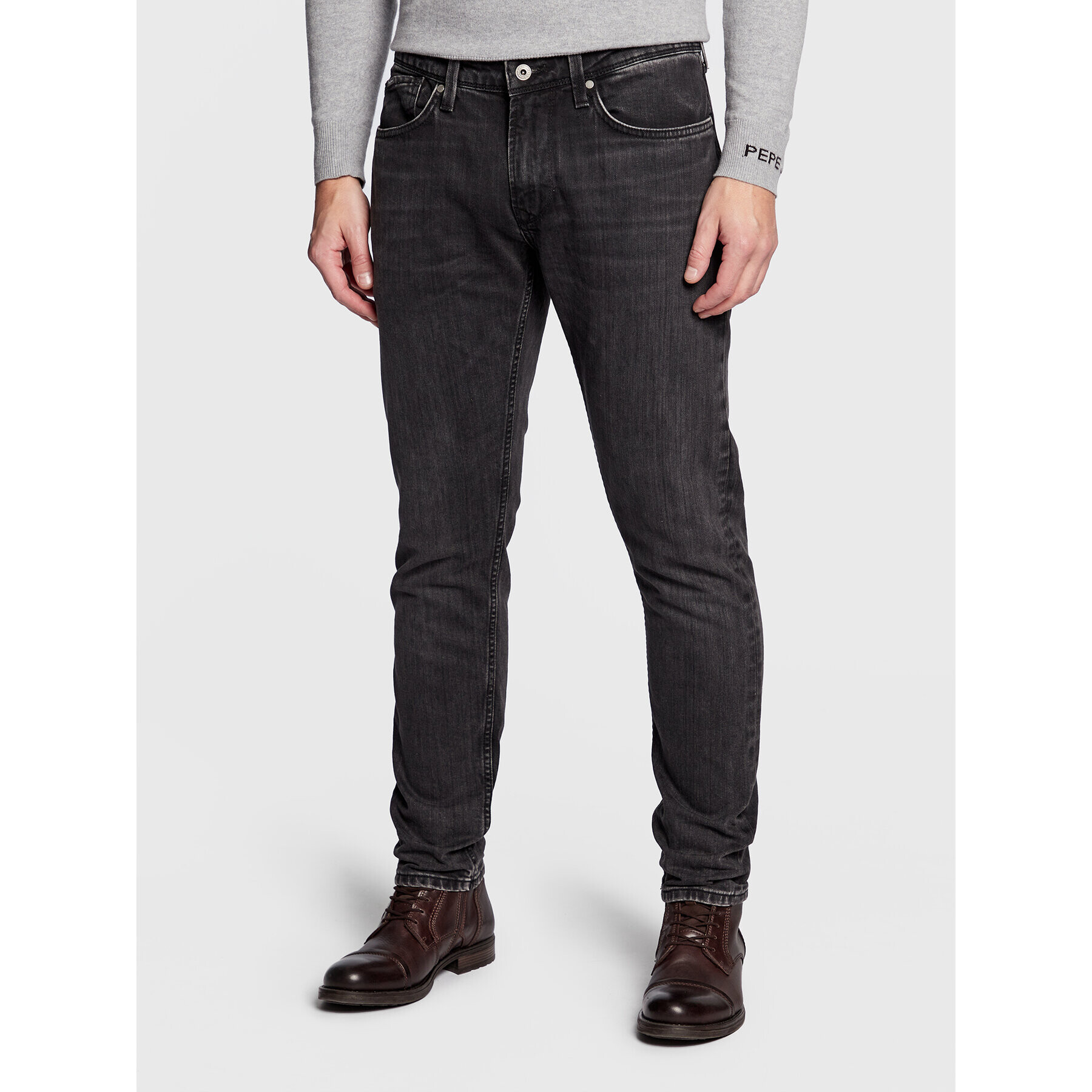 Pepe Jeans Дънки Finsbury PM206321 Сив Skinny Fit - Pepit.bg