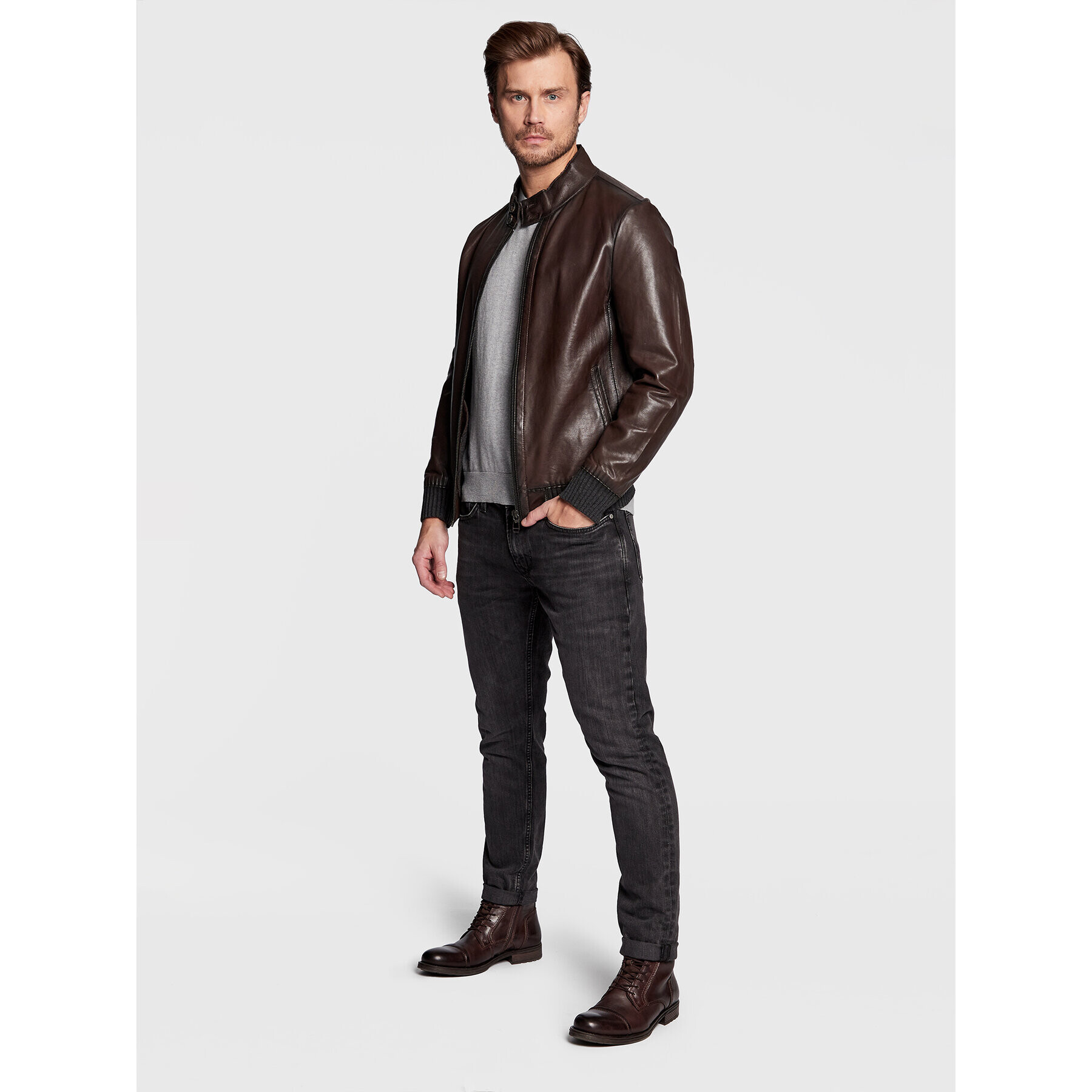 Pepe Jeans Дънки Finsbury PM206321 Сив Skinny Fit - Pepit.bg