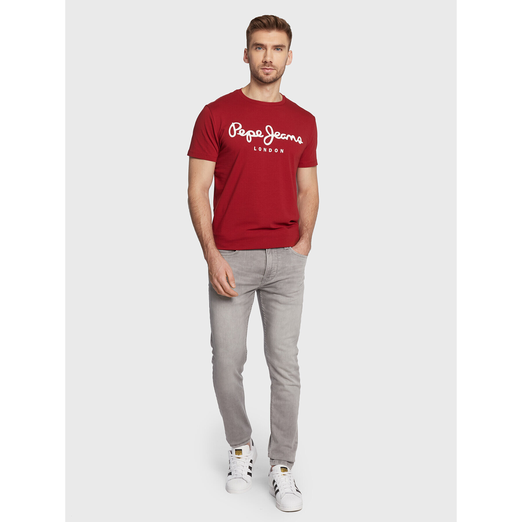 Pepe Jeans Дънки Finsbury PM206321 Сив Skinny Fit - Pepit.bg